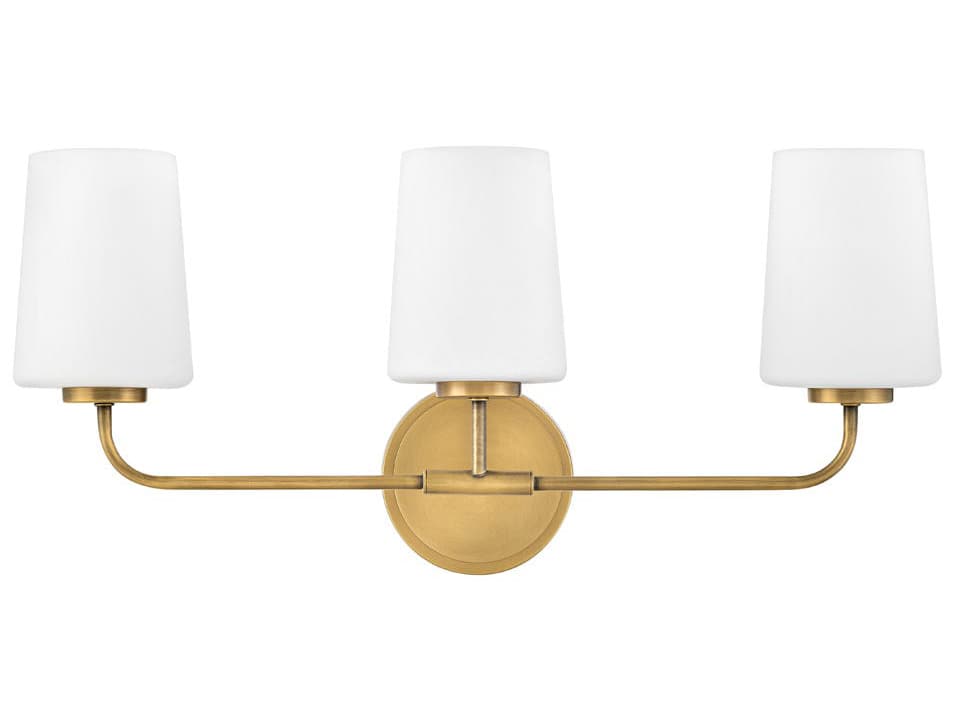 Lark Living Kline 3-Light Heritage Brass Vanity Light