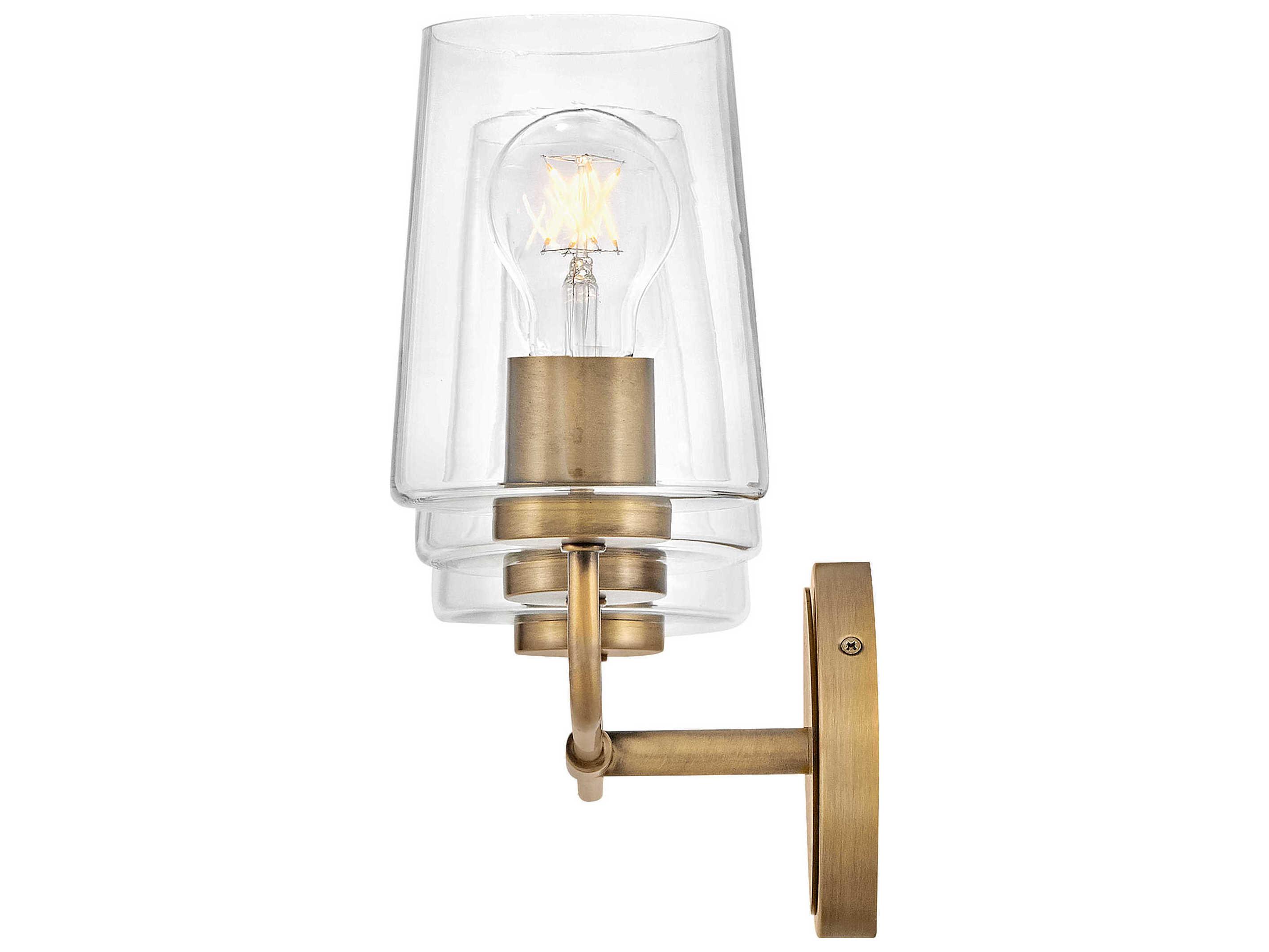 Lark Living Kline 3-Light Heritage Brass Vanity Light