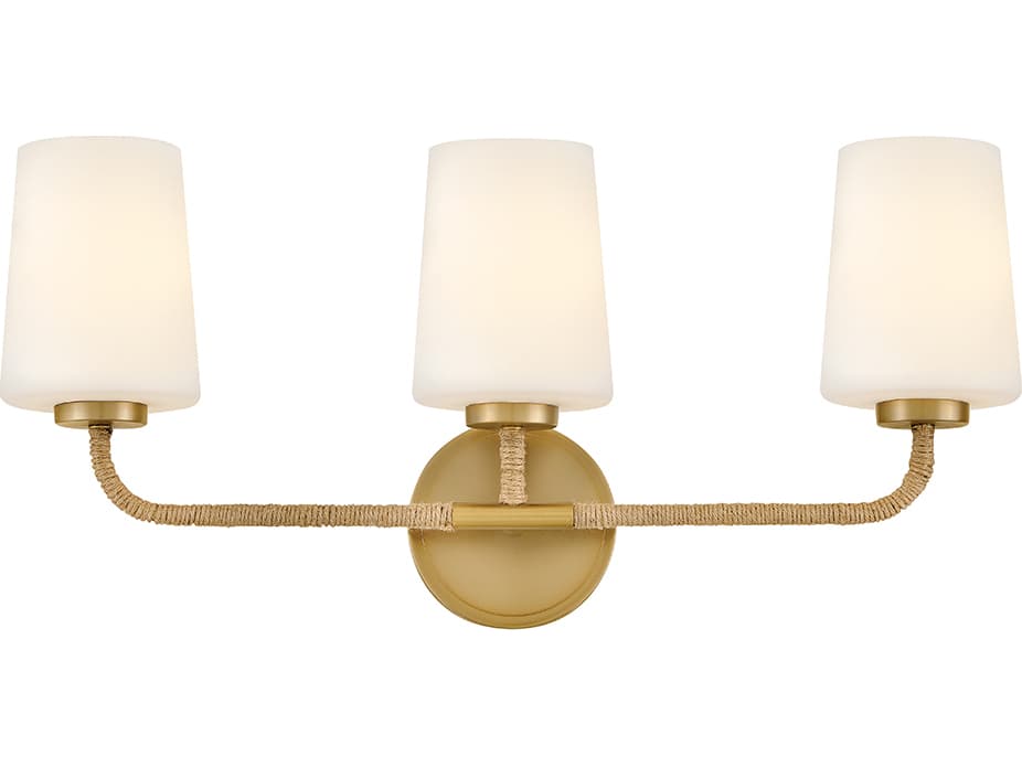 Lark Living Kline 3-Light Lacquered Brass Vanity Light