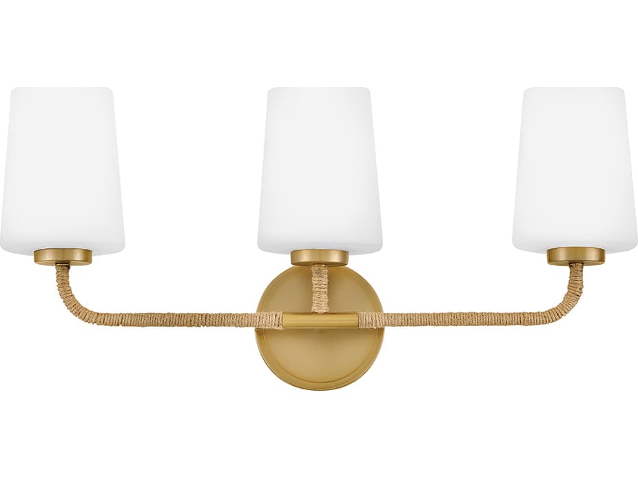 Lark Living Kline 3-Light Lacquered Brass Vanity Light