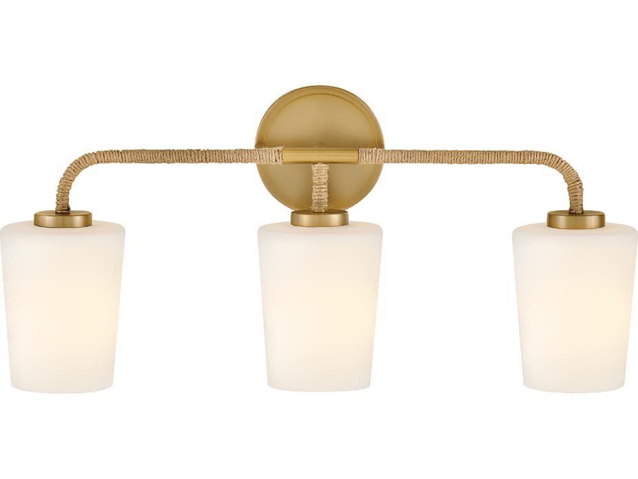 Lark Living Kline 3-Light Lacquered Brass Vanity Light