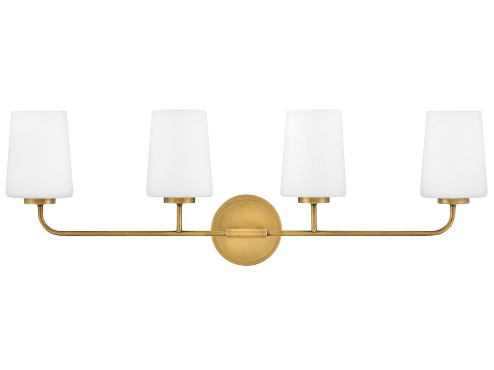 Lark Living Kline 4-Light Heritage Brass Vanity Light