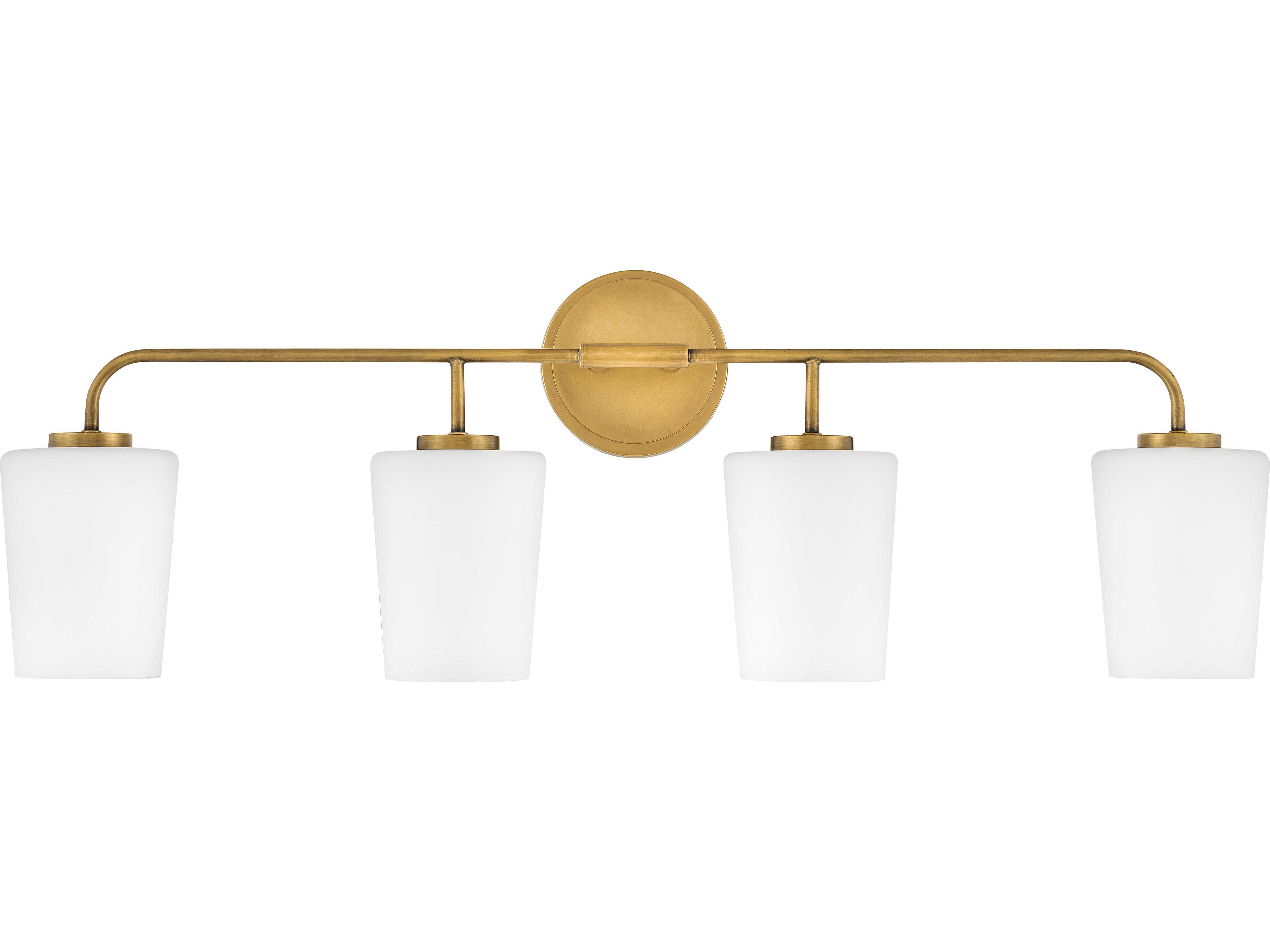 Lark Living Kline 4-Light Heritage Brass Vanity Light