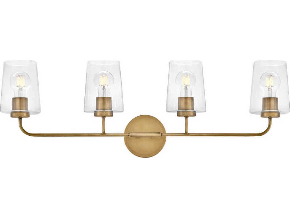 Lark Living Kline 4-Light Heritage Brass Vanity Light