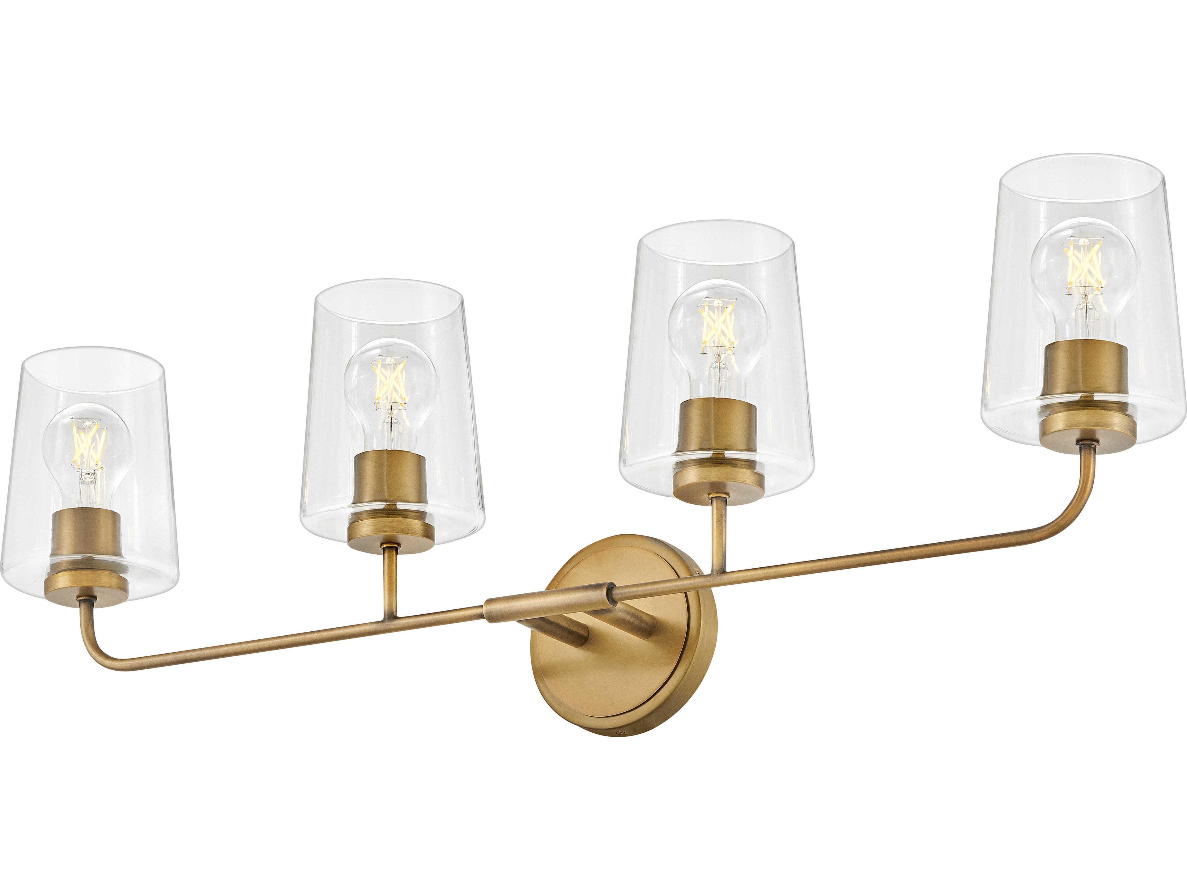Lark Living Kline 4-Light Heritage Brass Vanity Light