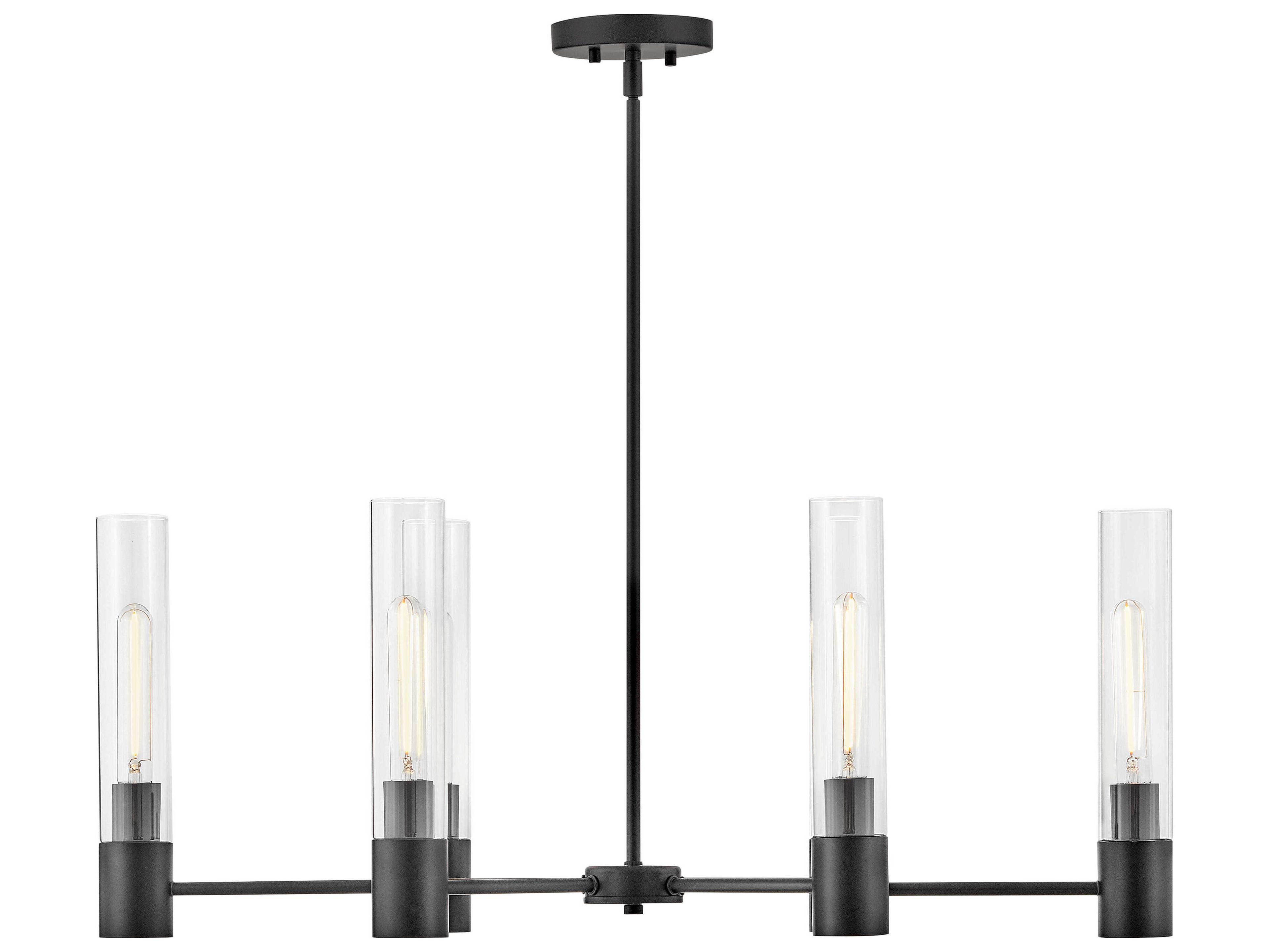 Lark Living Shea 6-Light Black Linear Island Pendant
