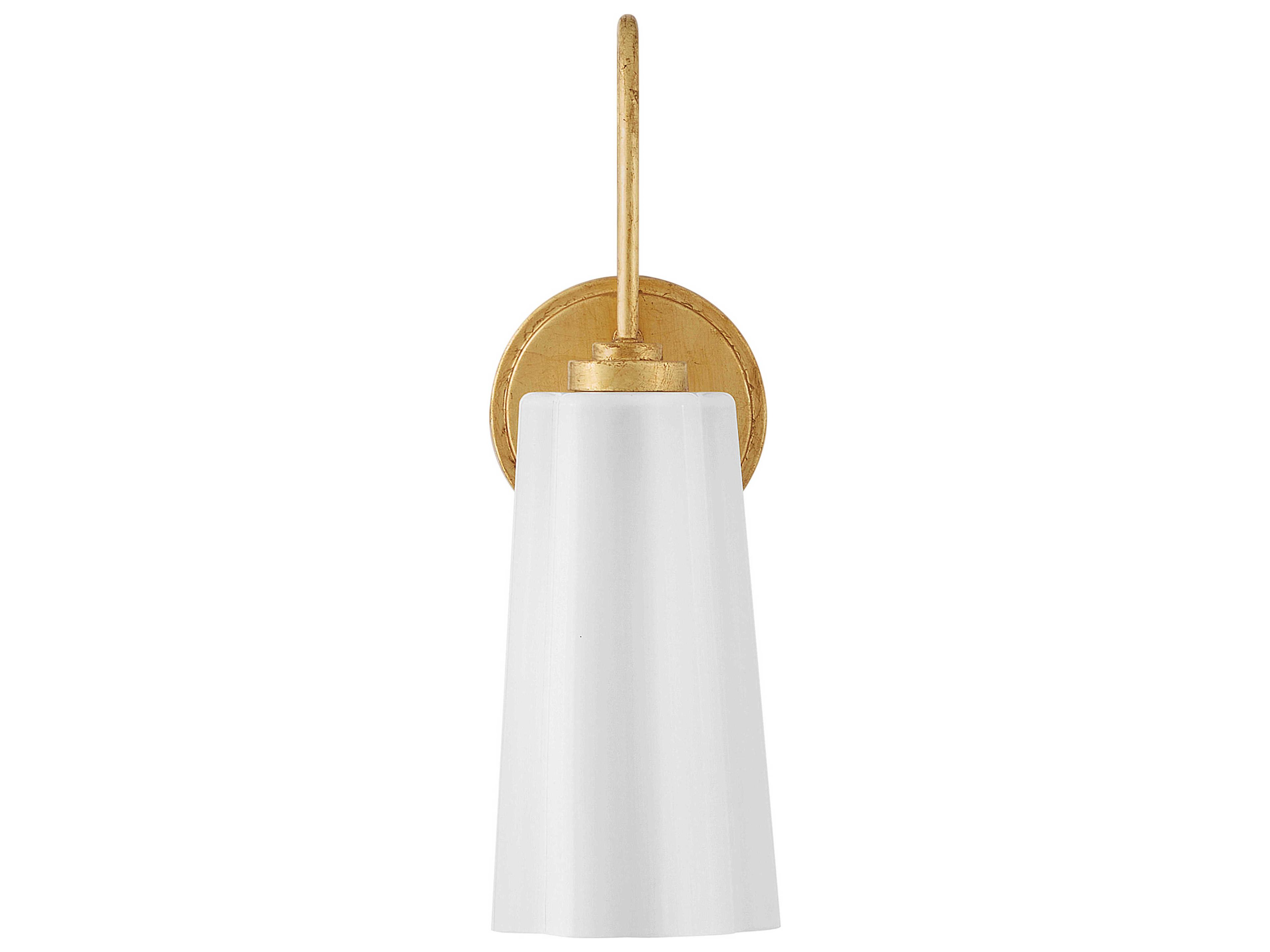 Lark Living Honey 1-Light Distressed Brass Wall Sconce