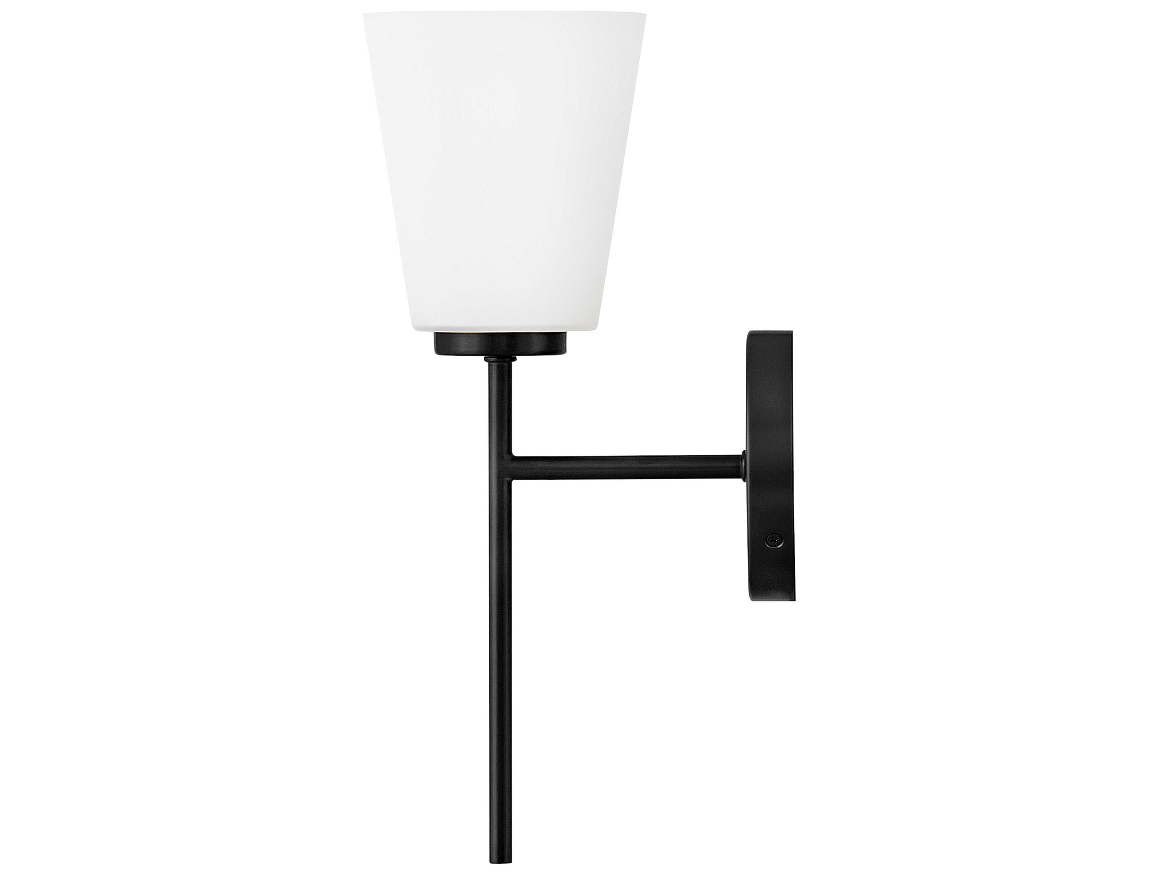 Lark Living Bri 1-Light Black Wall Sconce