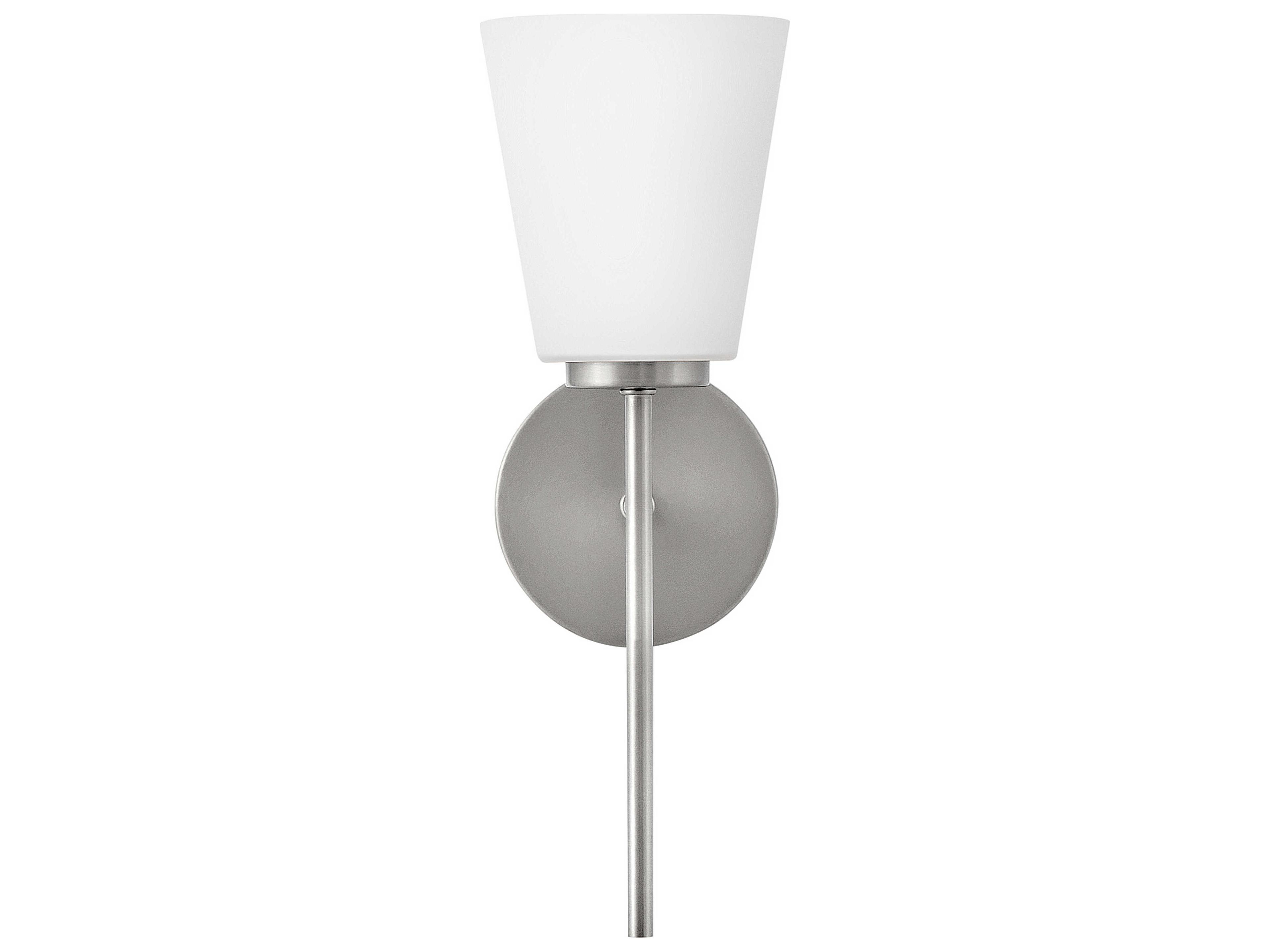 Lark Living Bri 1-Light Brushed Nickel Wall Sconce