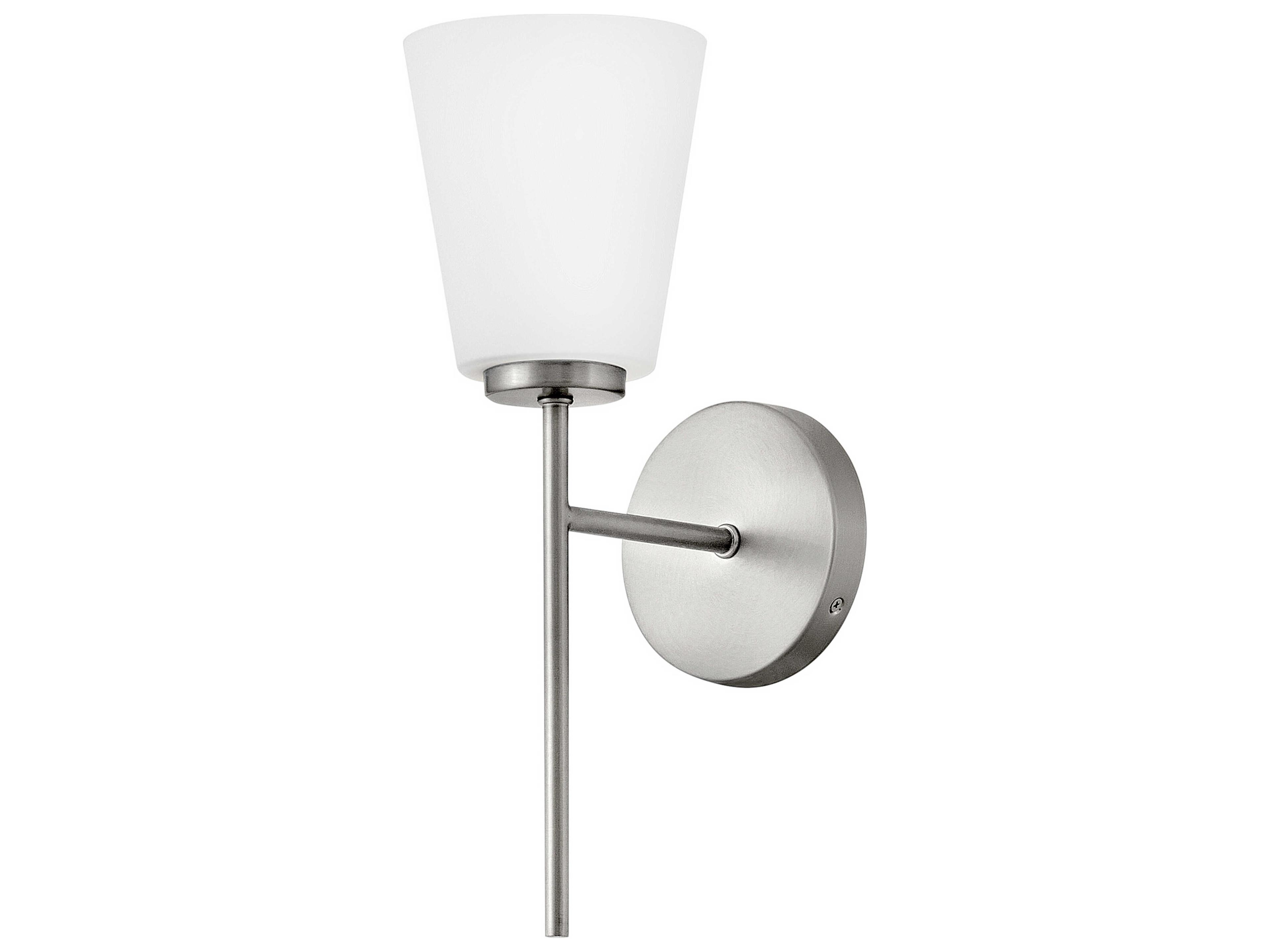 Lark Living Bri 1-Light Brushed Nickel Wall Sconce