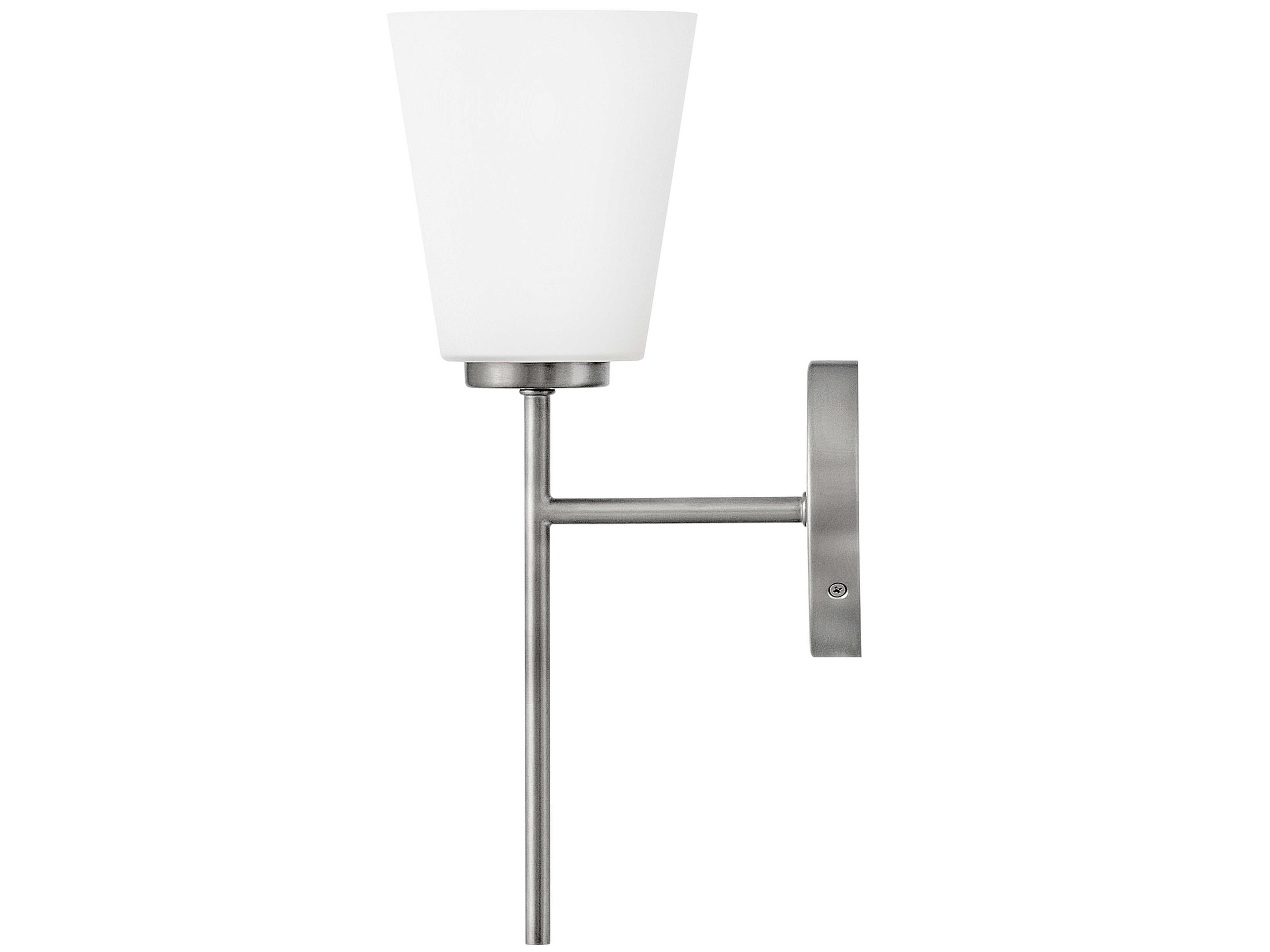 Lark Living Bri 1-Light Brushed Nickel Wall Sconce