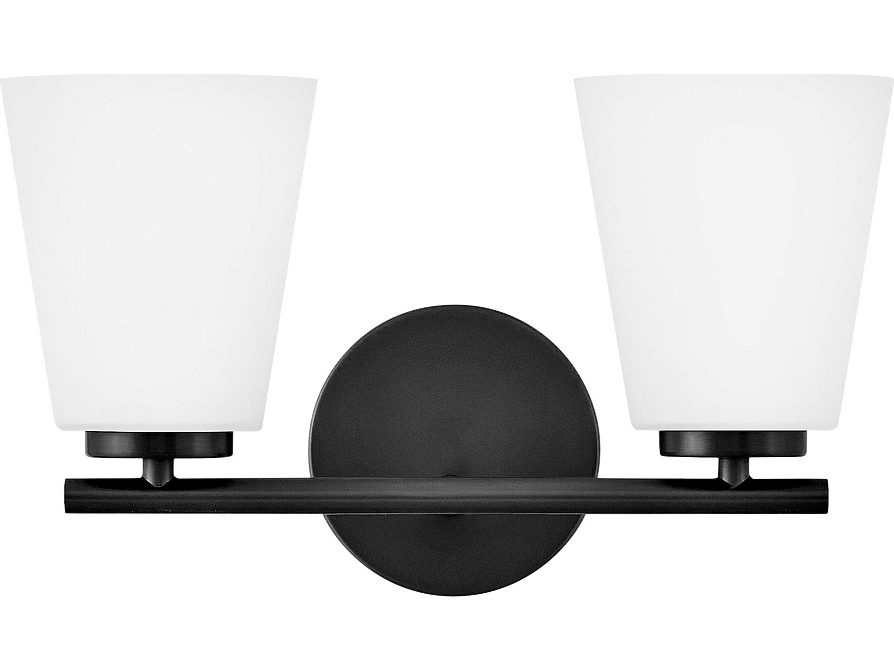 Lark Living Bri 2-Light Black Vanity Light