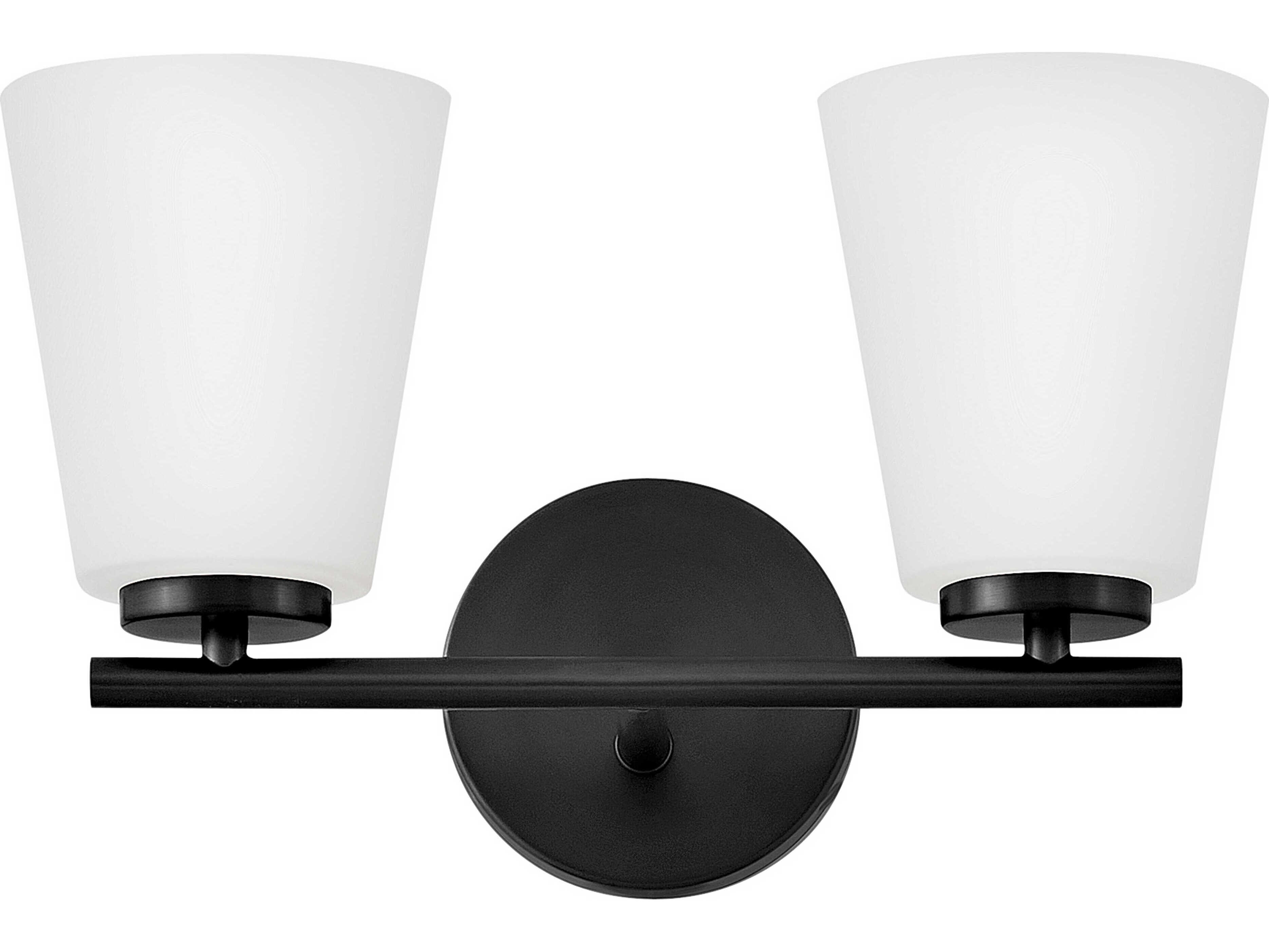Lark Living Bri 2-Light Black Vanity Light