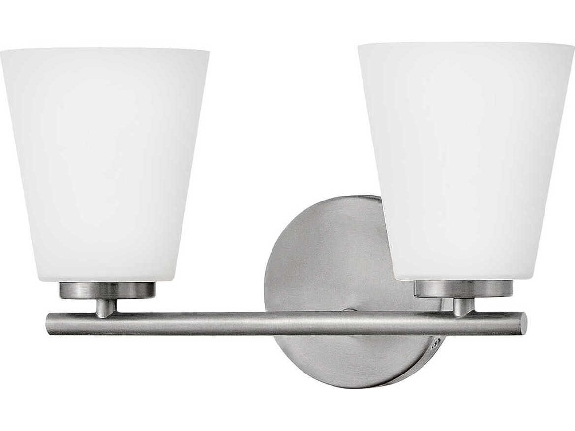 Lark Living Bri 2-Light Brushed Nickel Vanity Light