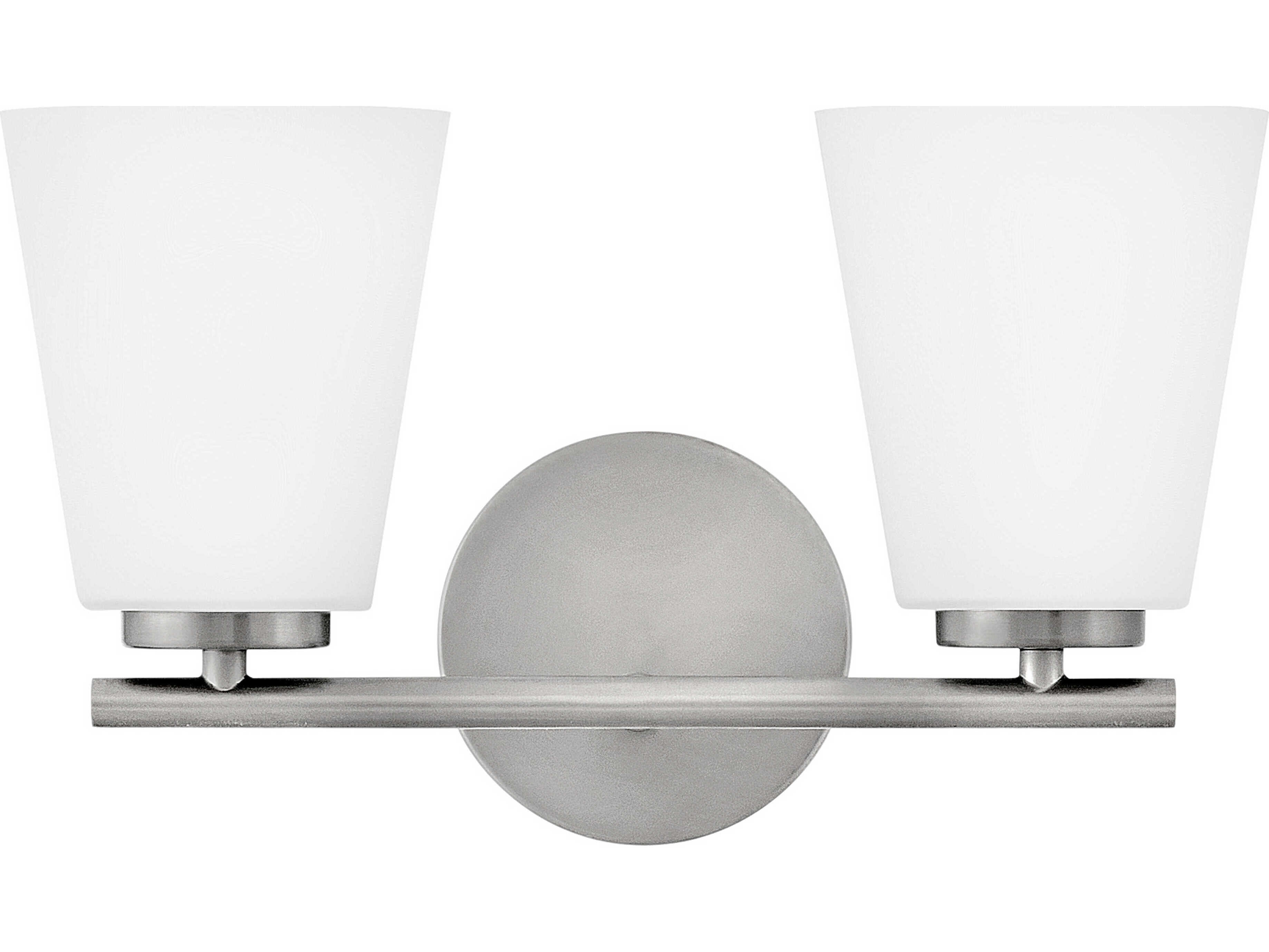Lark Living Bri 2-Light Brushed Nickel Vanity Light
