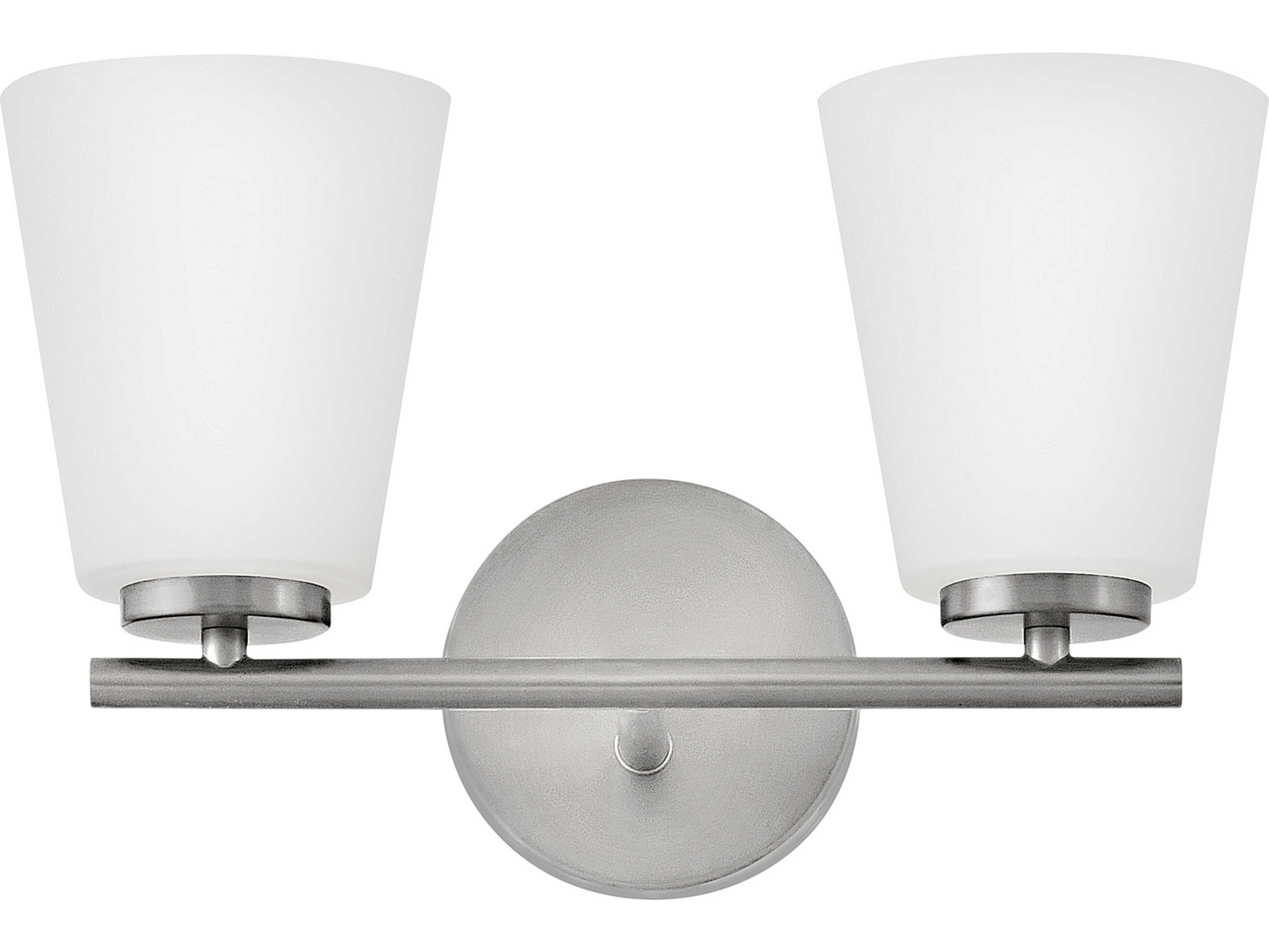 Lark Living Bri 2-Light Brushed Nickel Vanity Light