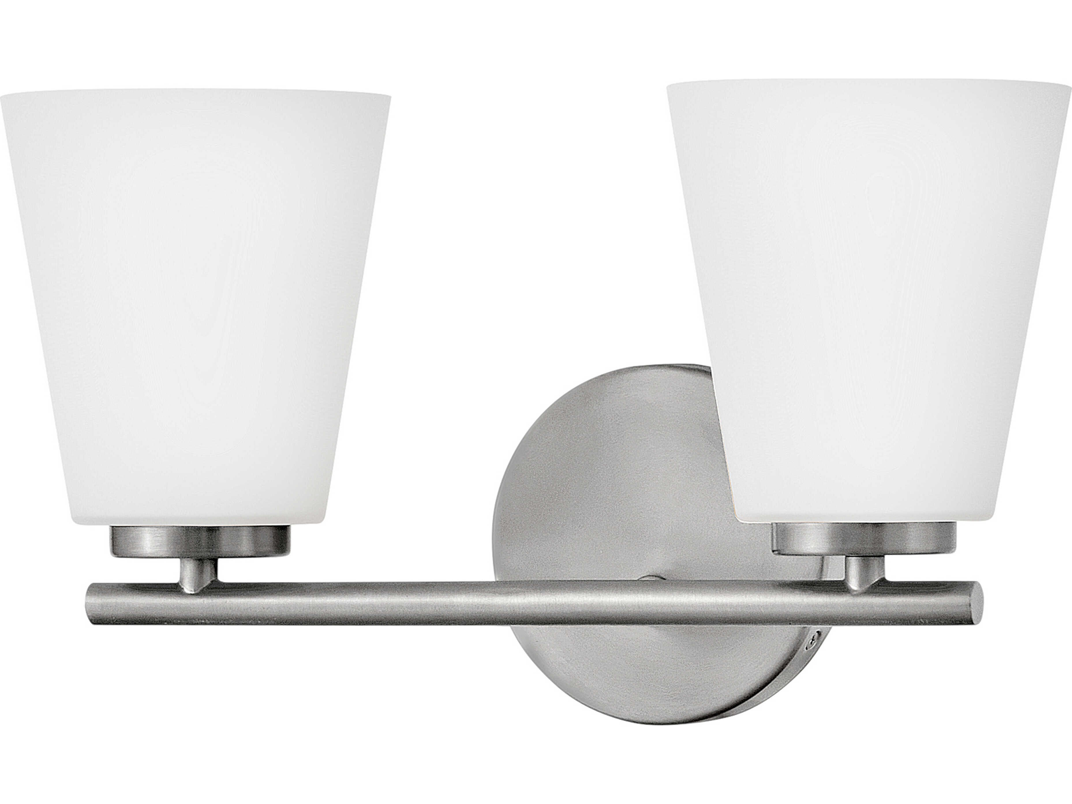 Lark Living Bri 2-Light Brushed Nickel Vanity Light