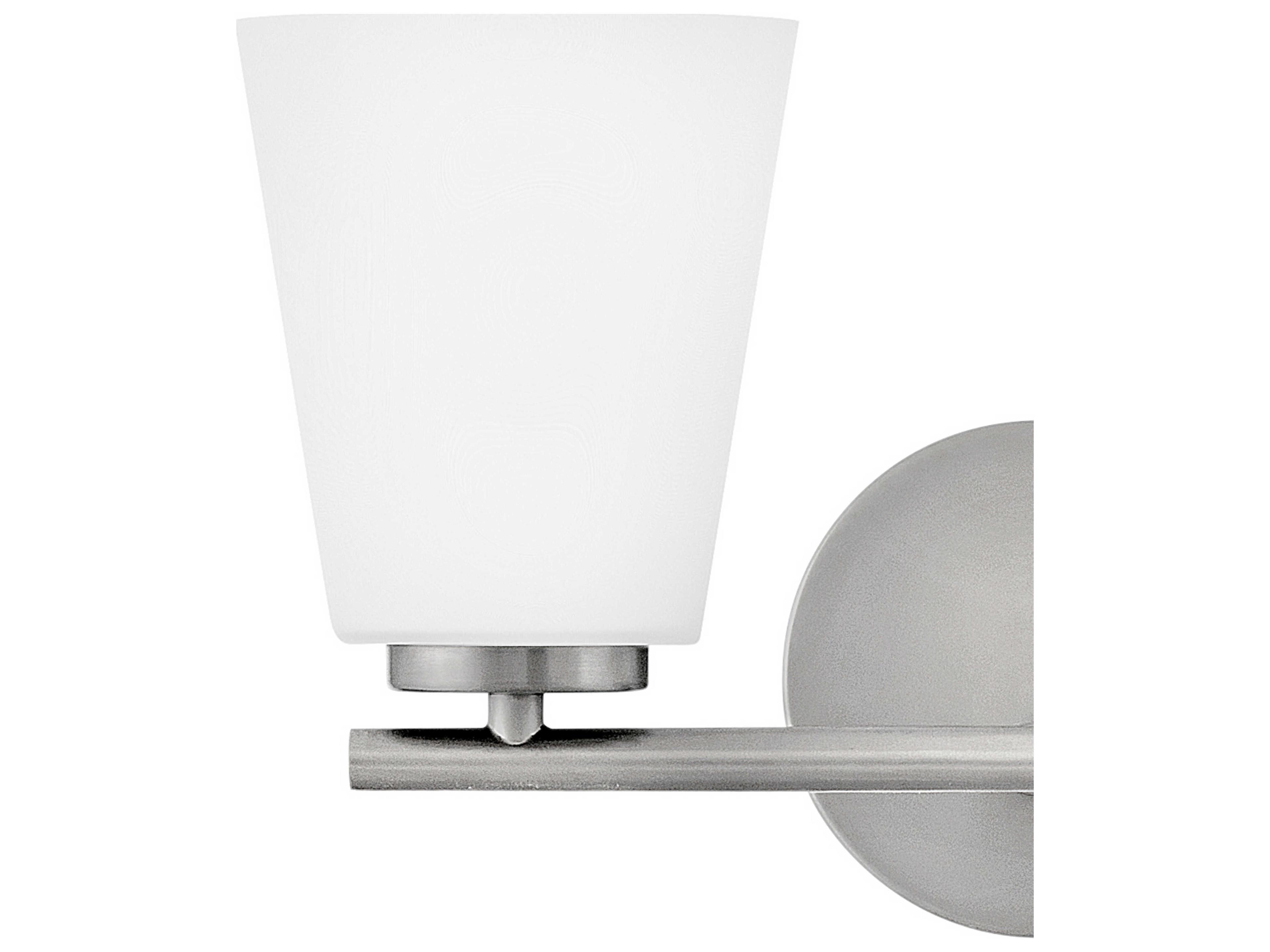 Lark Living Bri 2-Light Brushed Nickel Vanity Light