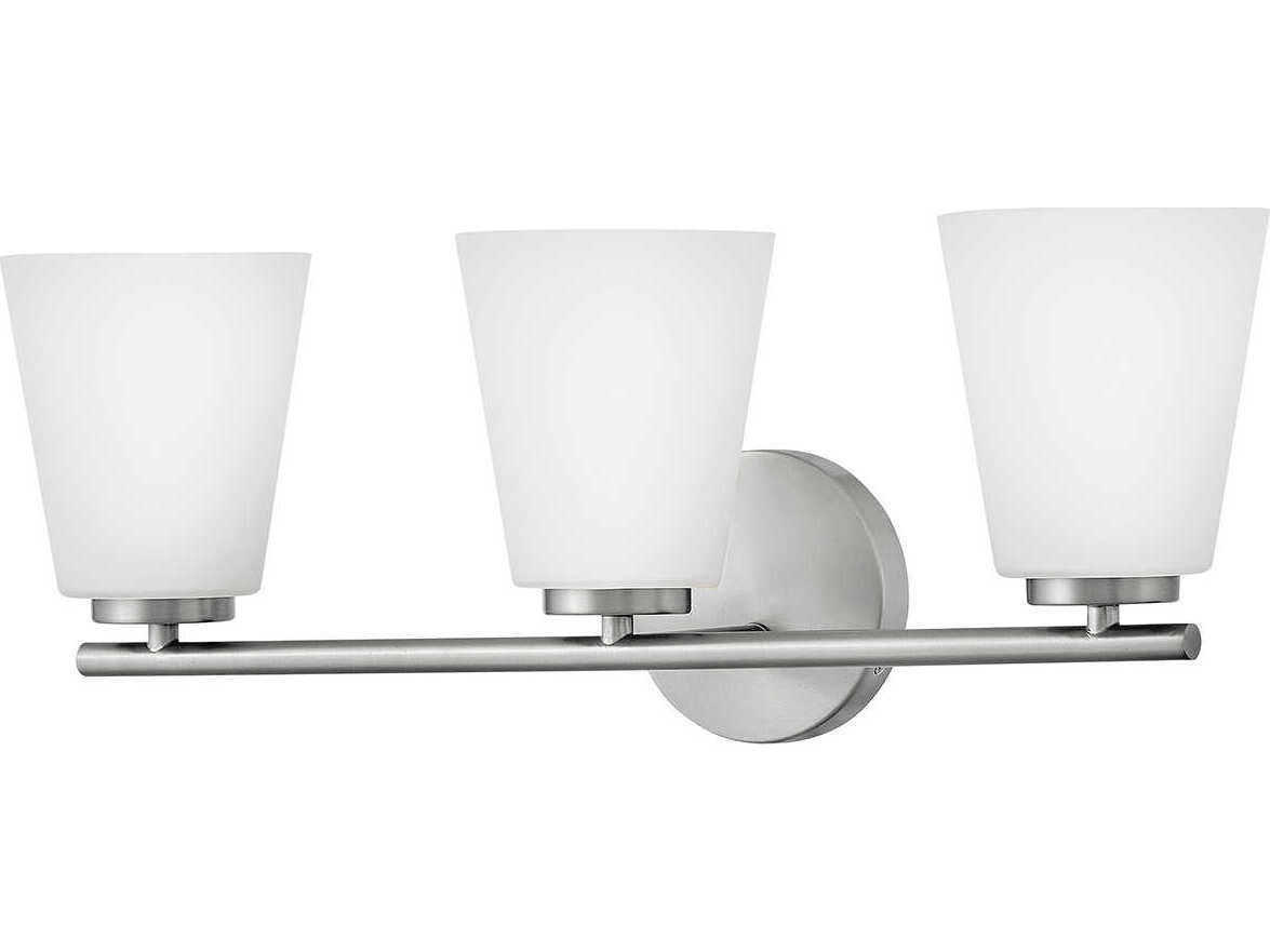 Lark Living Bri 3-Light Brushed Nickel Vanity Light
