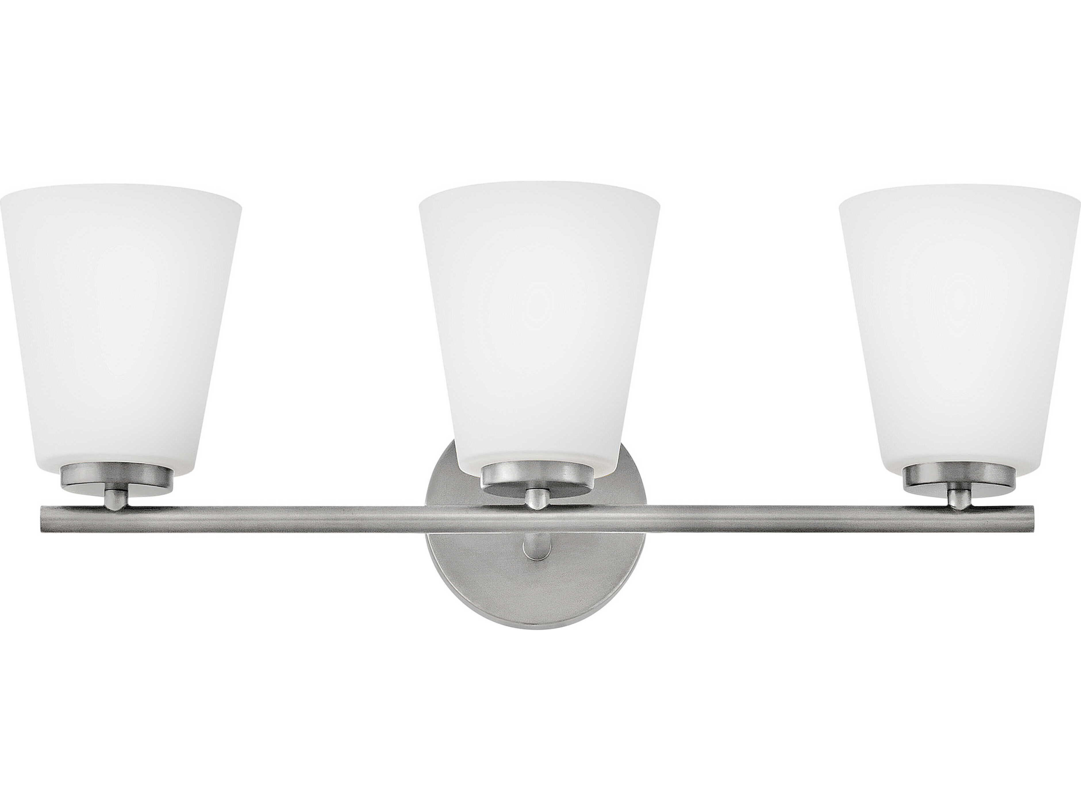 Lark Living Bri 3-Light Brushed Nickel Vanity Light