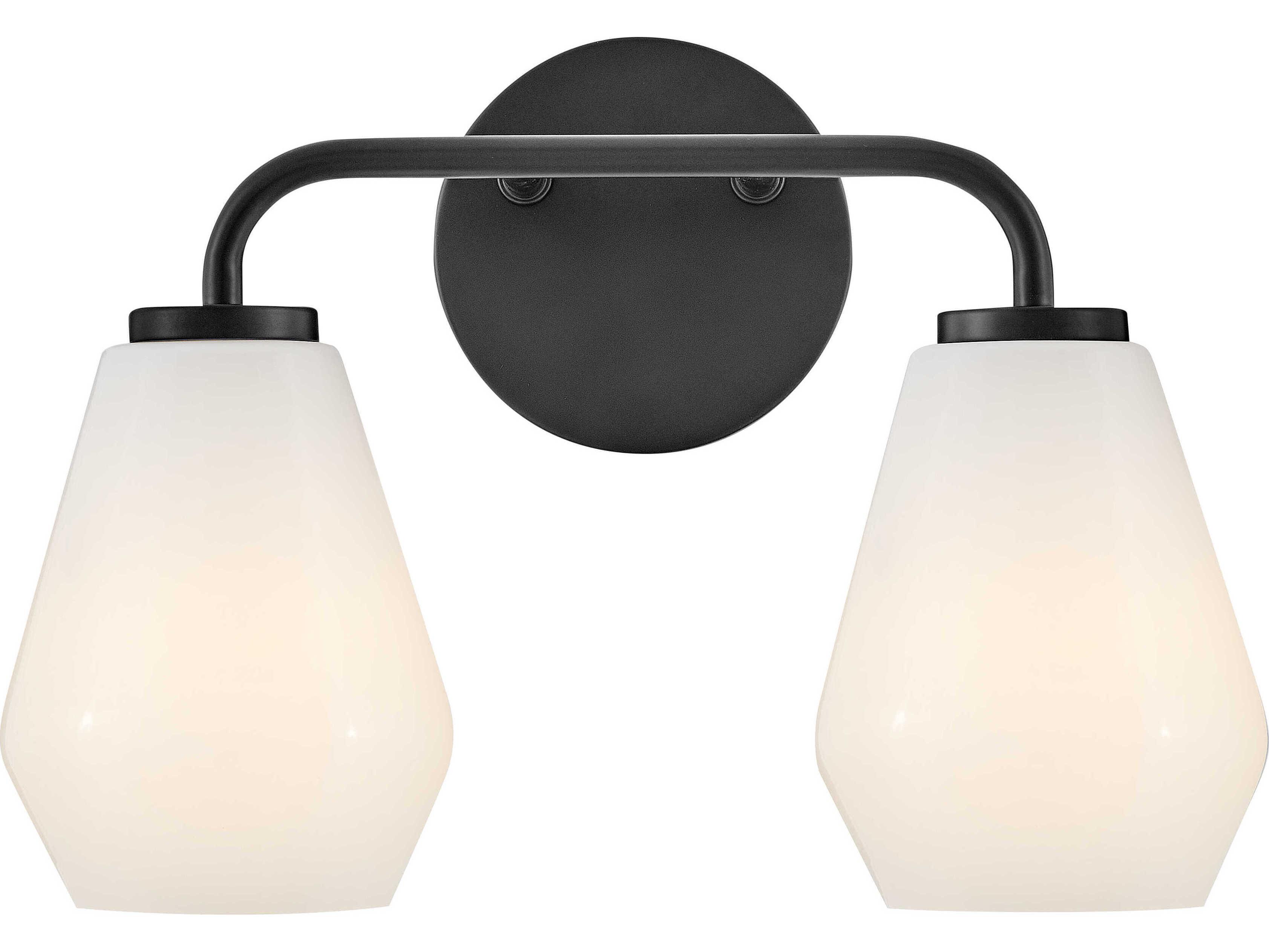 Lark Living Gio 2-Light Black Vanity Light
