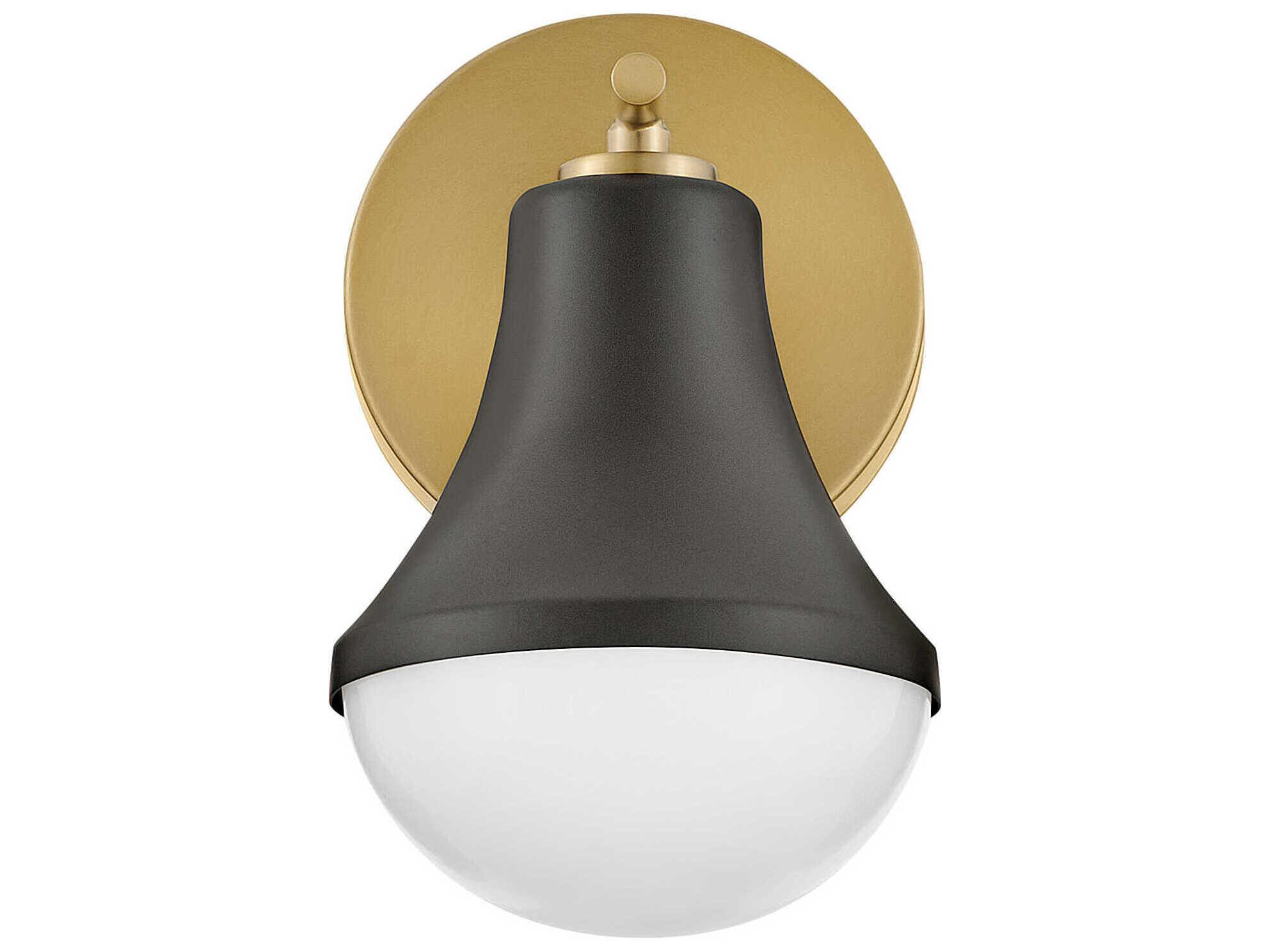 Lark Living Haddie 1-Light Black Lacquered Brass Vanity Light