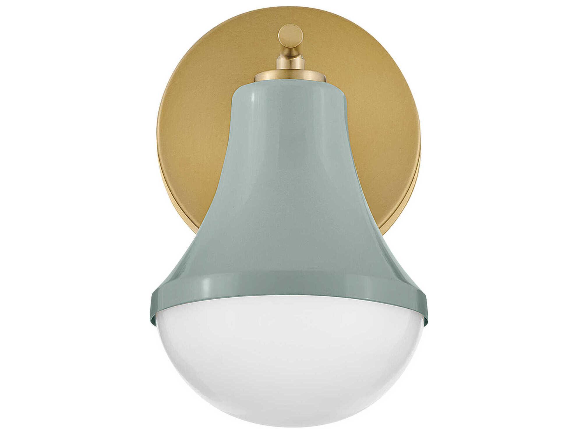 Lark Living Haddie 1-Light Seafoam Lacquered Brass Green Vanity Light