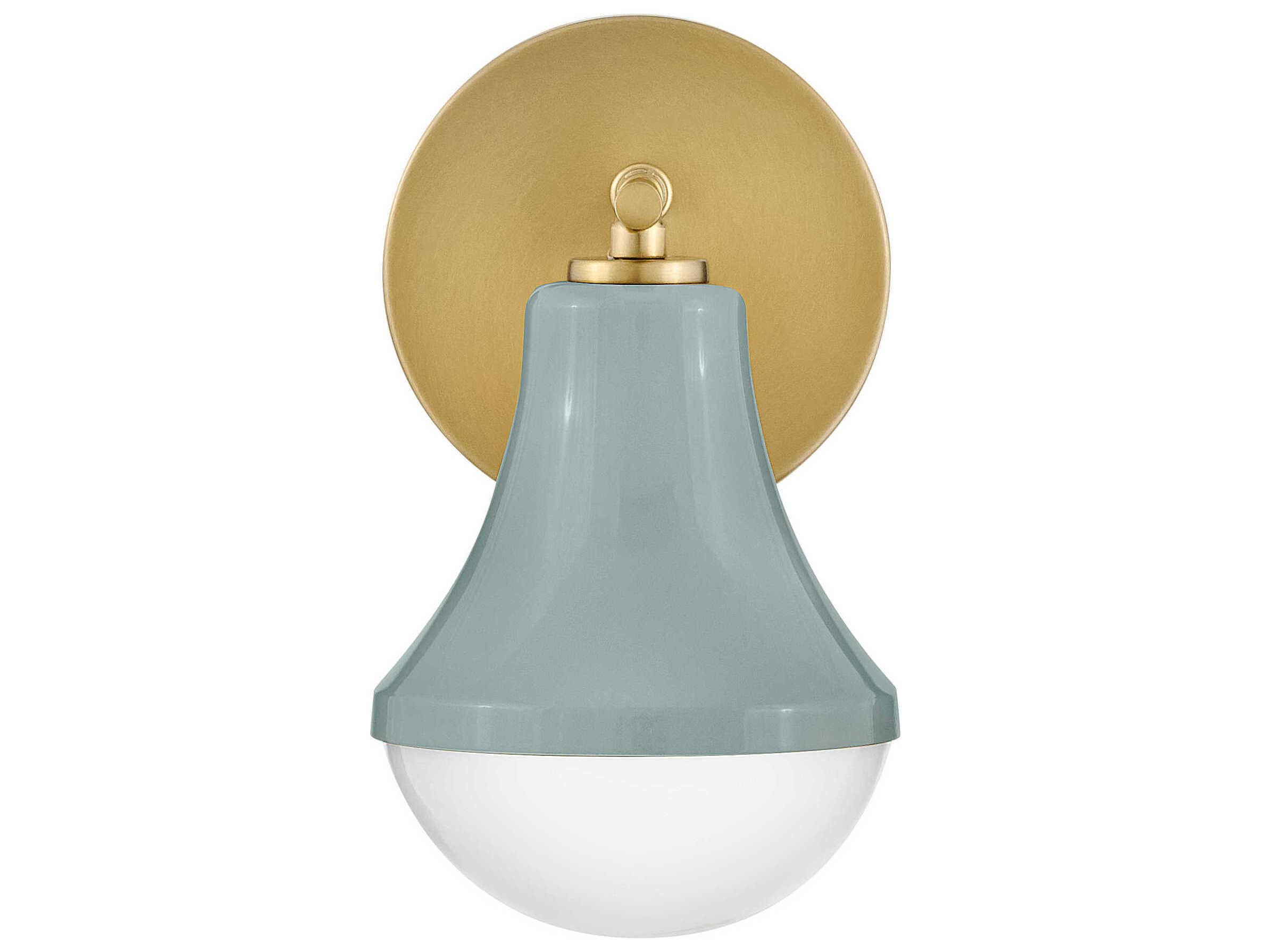 Lark Living Haddie 1-Light Seafoam Lacquered Brass Green Vanity Light
