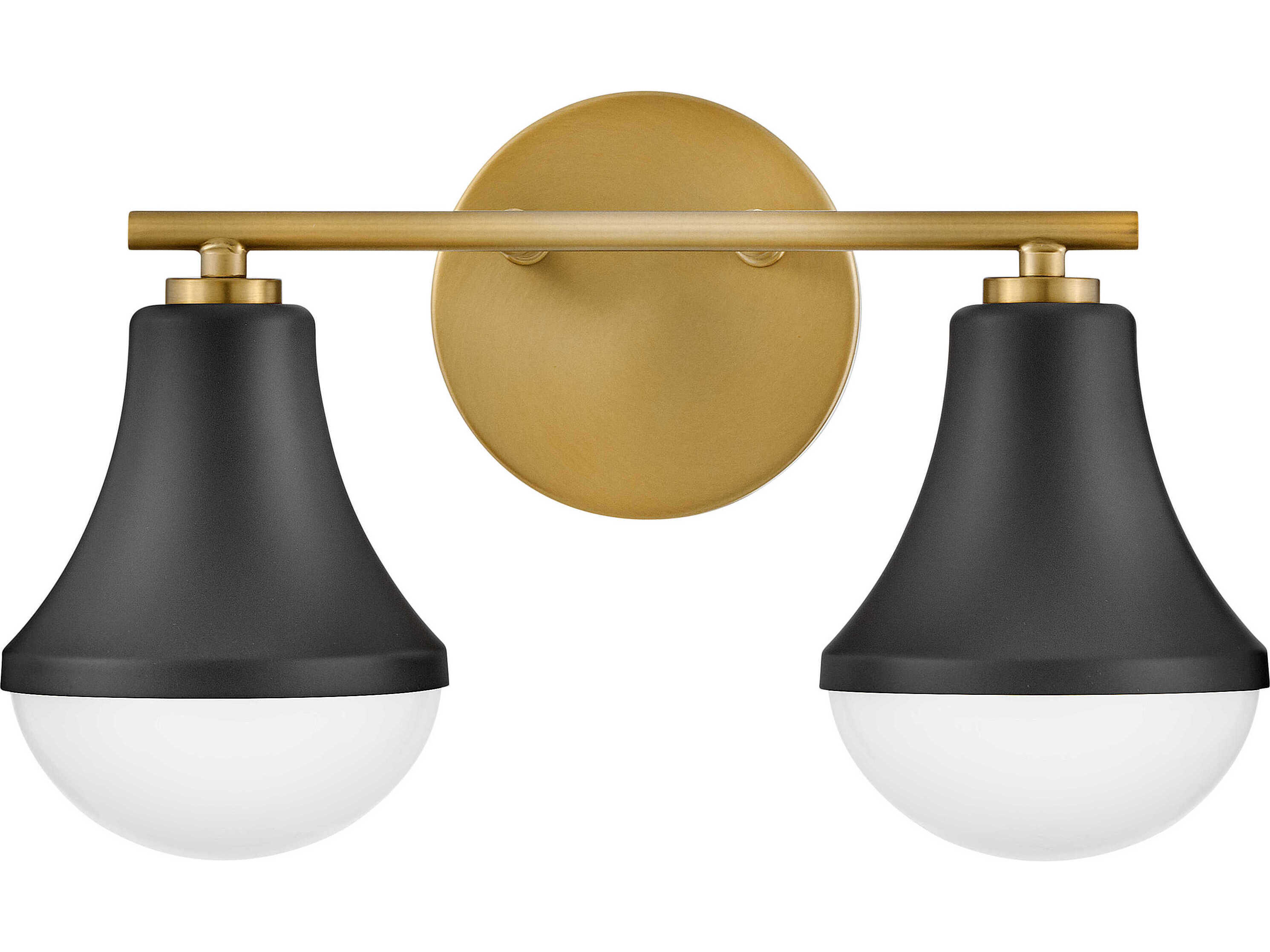 Lark Living Haddie 2-Light Black Lacquered Brass Vanity Light