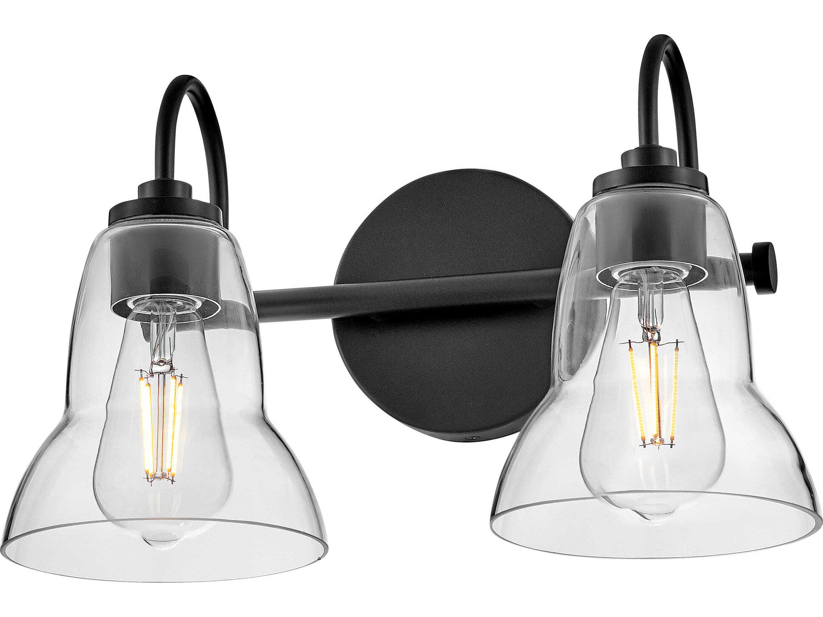 Lark Living Vera 2-Light Black Vanity Light