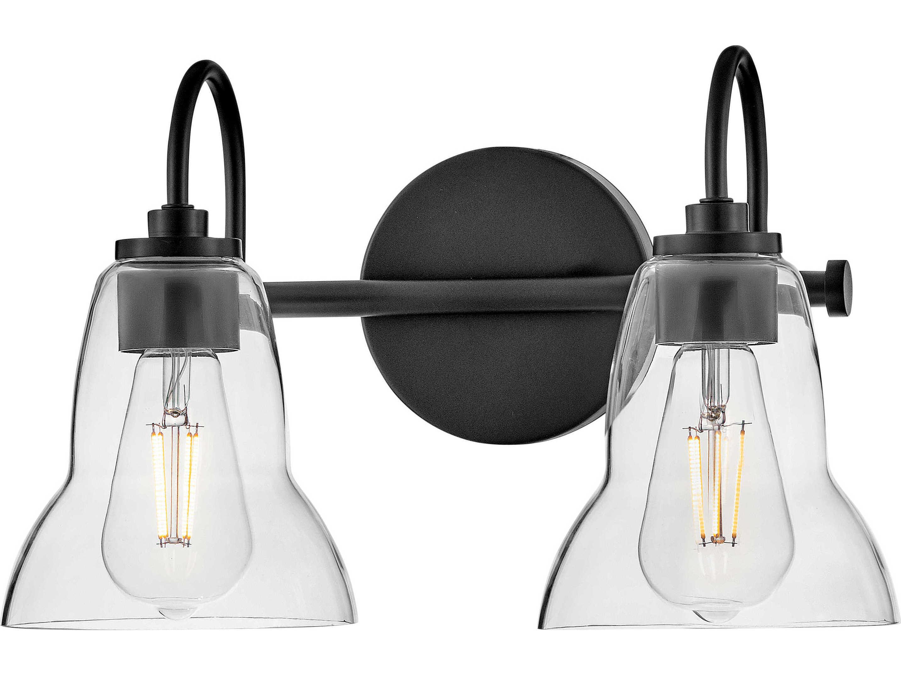 Lark Living Vera 2-Light Black Vanity Light