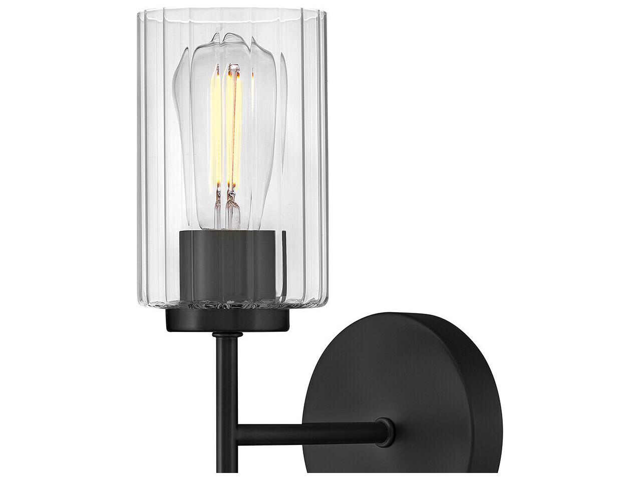 Lark Living Leta 1-Light Black Wall Sconce