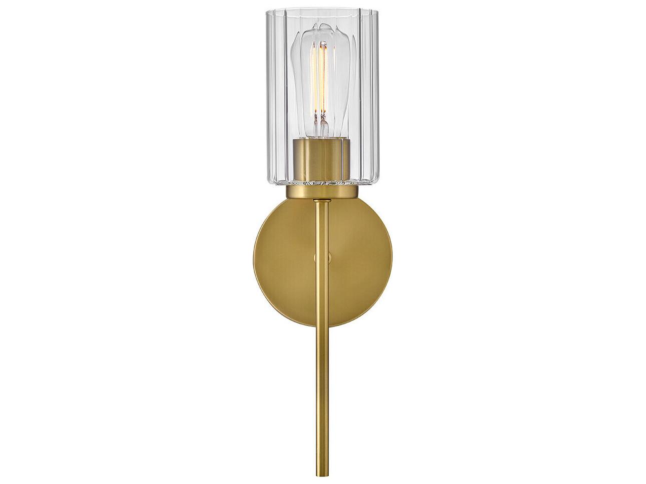 Lark Living Leta 1-Light Lacquered Brass Wall Sconce