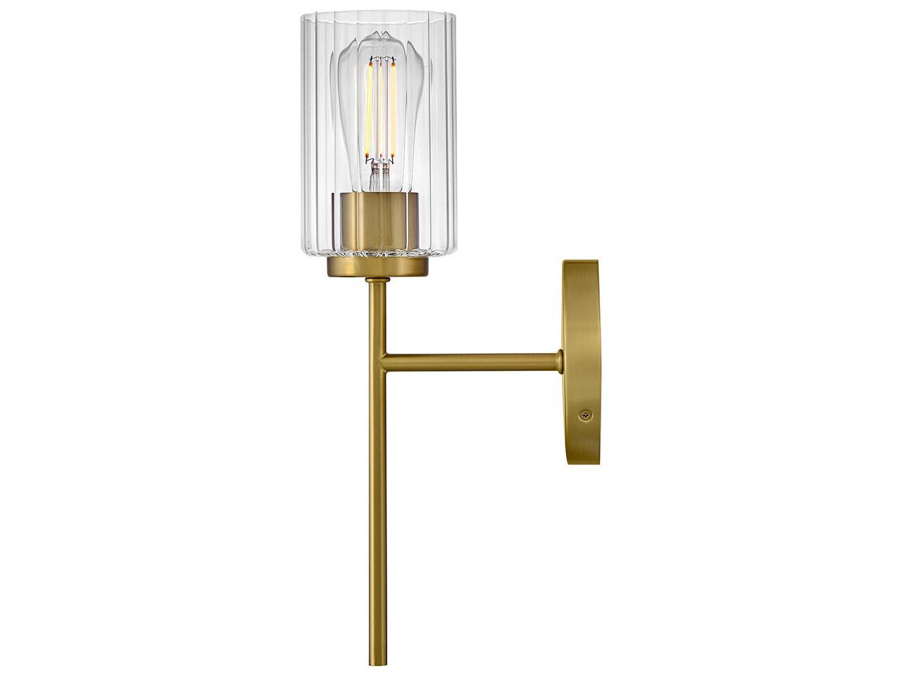 Lark Living Leta 1-Light Lacquered Brass Wall Sconce