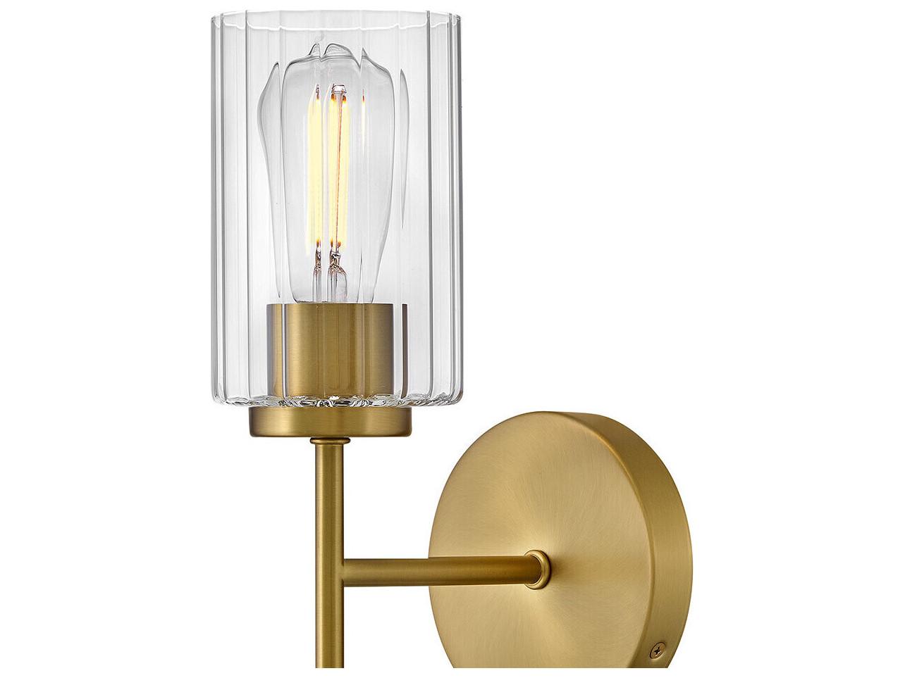 Lark Living Leta 1-Light Lacquered Brass Wall Sconce