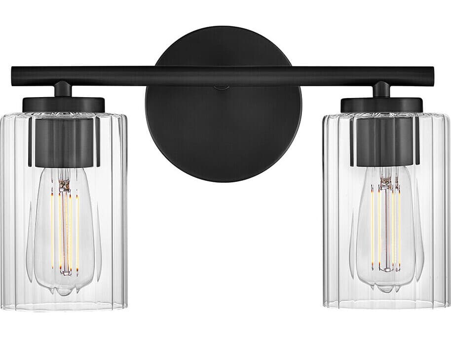 Lark Living Leta 2-Light Black Vanity Light