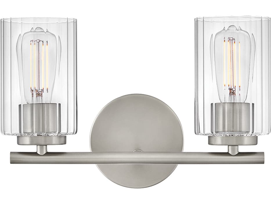 Lark Living Leta 2-Light Brushed Nickel Vanity Light
