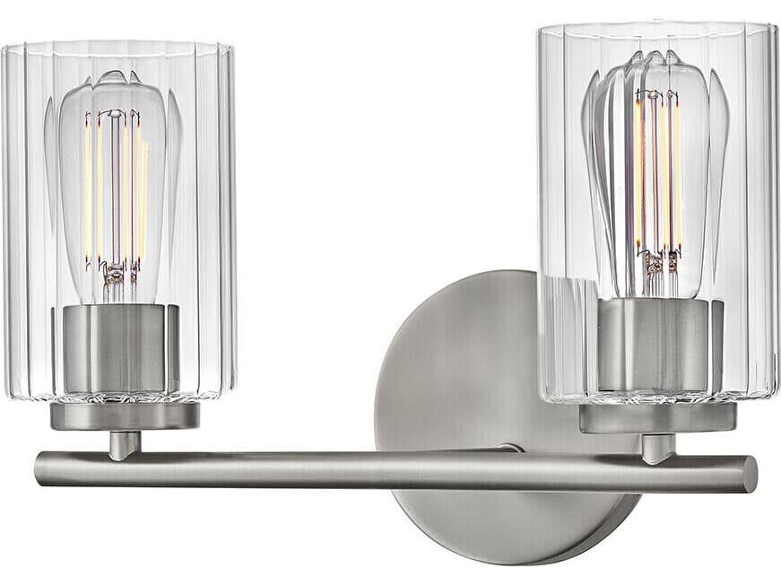 Lark Living Leta 2-Light Brushed Nickel Vanity Light