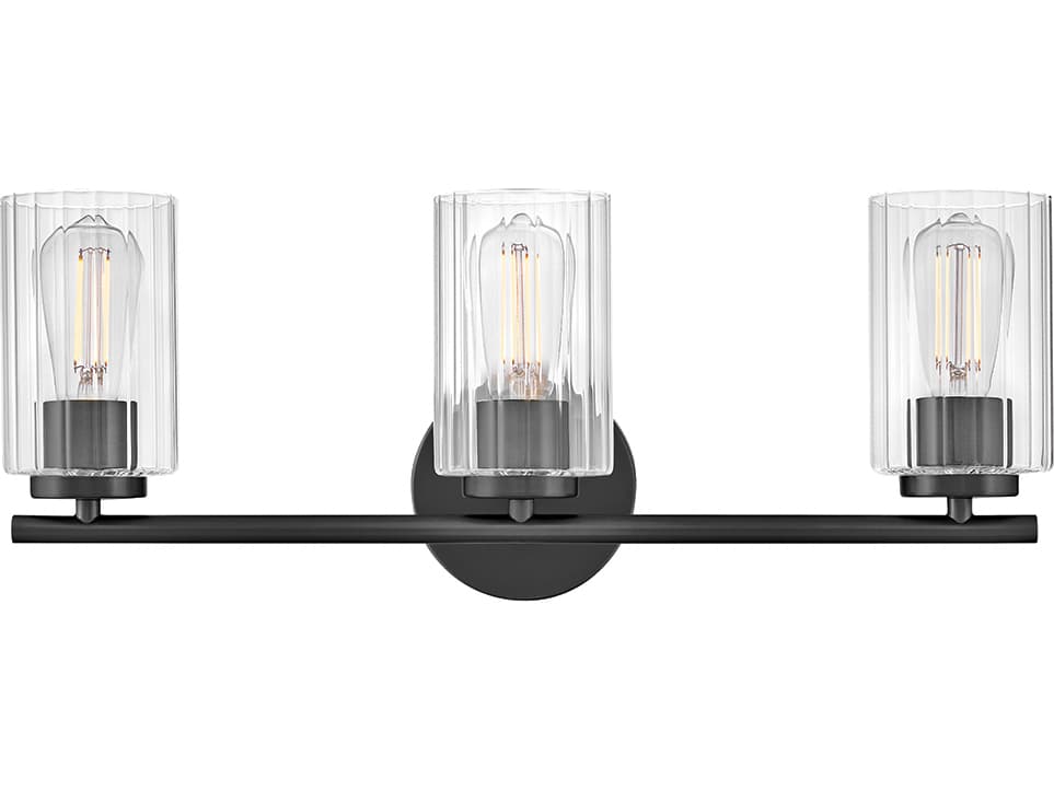 Lark Living Leta 3-Light Black Vanity Light