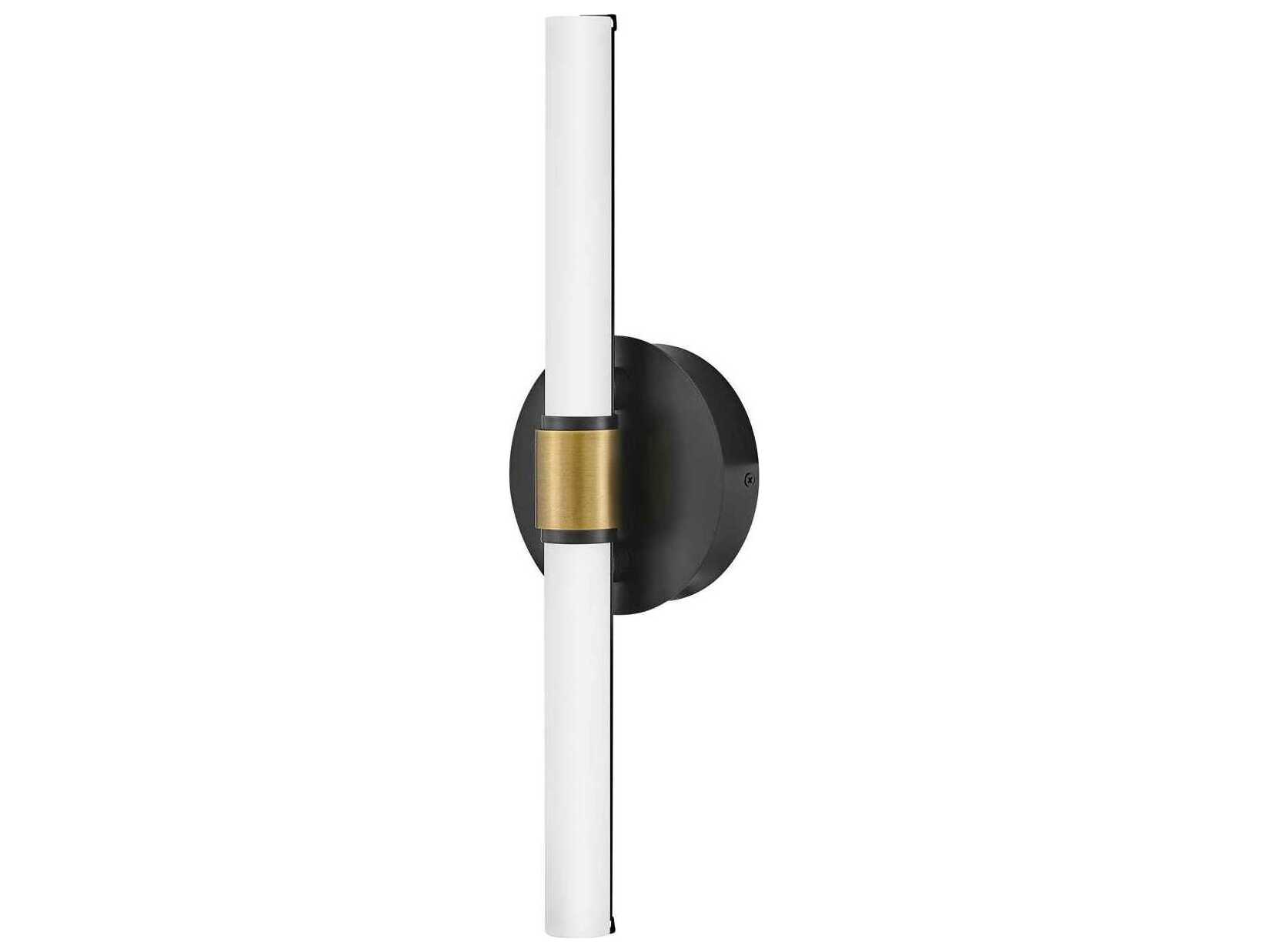 Lark Living Kai Black Lacquered Brass Vanity Light