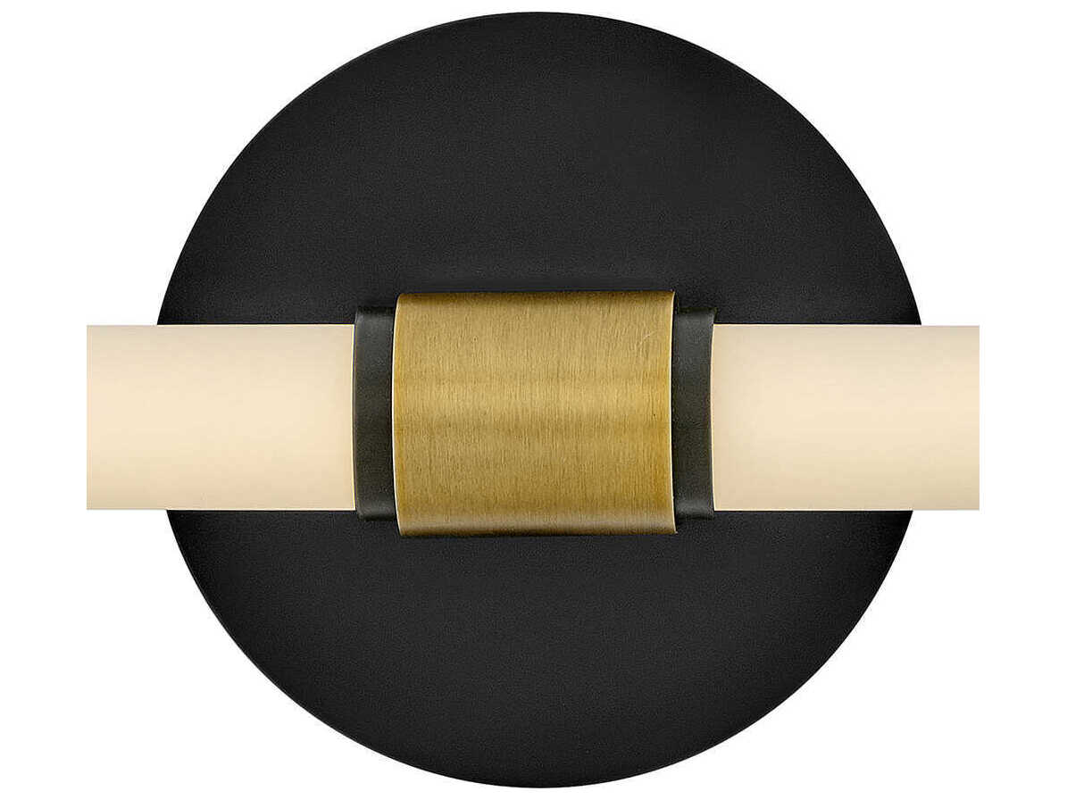 Lark Living Kai Black Lacquered Brass Vanity Light