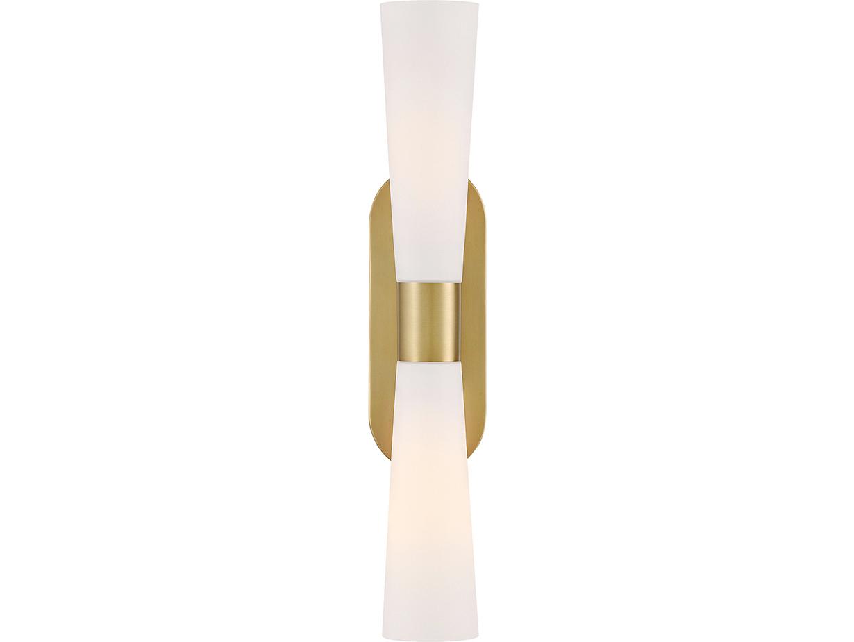 Lark Living Beau 2-Light Lacquered Brass Wall Sconce