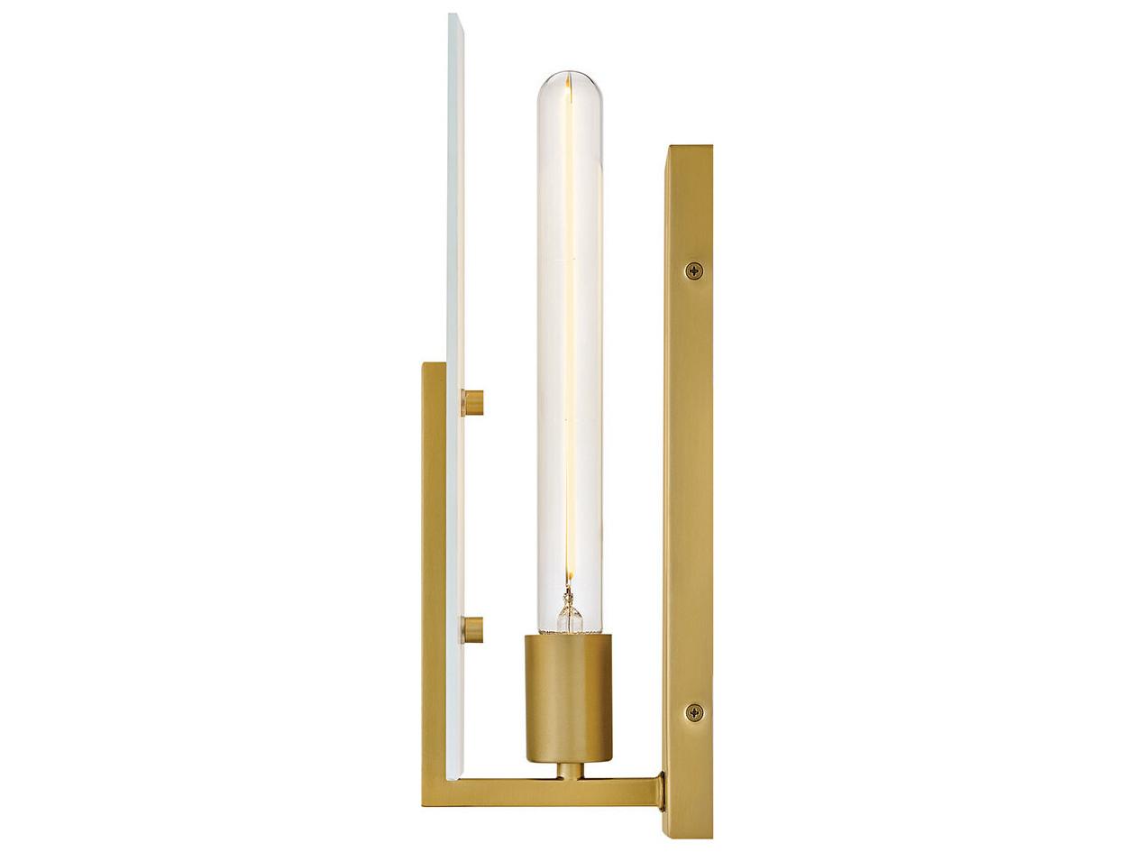 Lark Living Roman 1-Light Lacquered Brass Wall Sconce