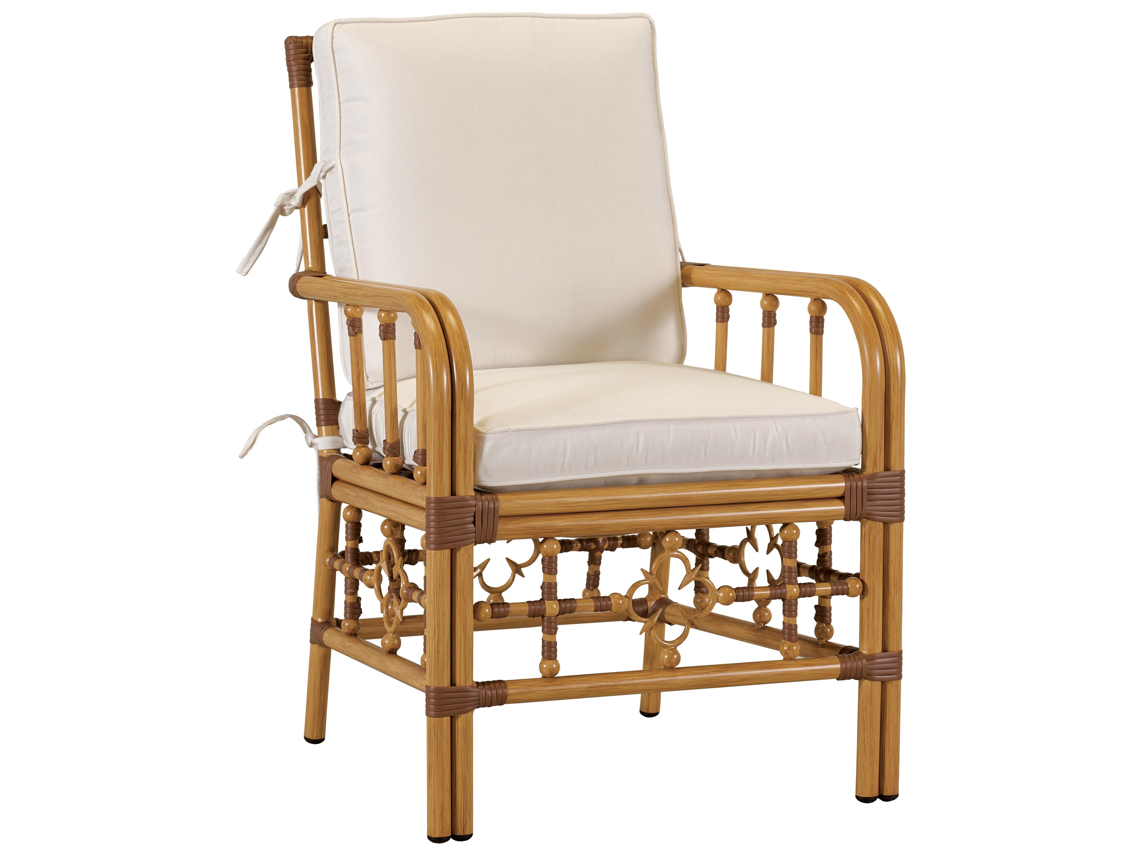Lane Venture Mimi By Celerie Kemble Raffia Aluminum Outdoor Patio Dining Arm Chair