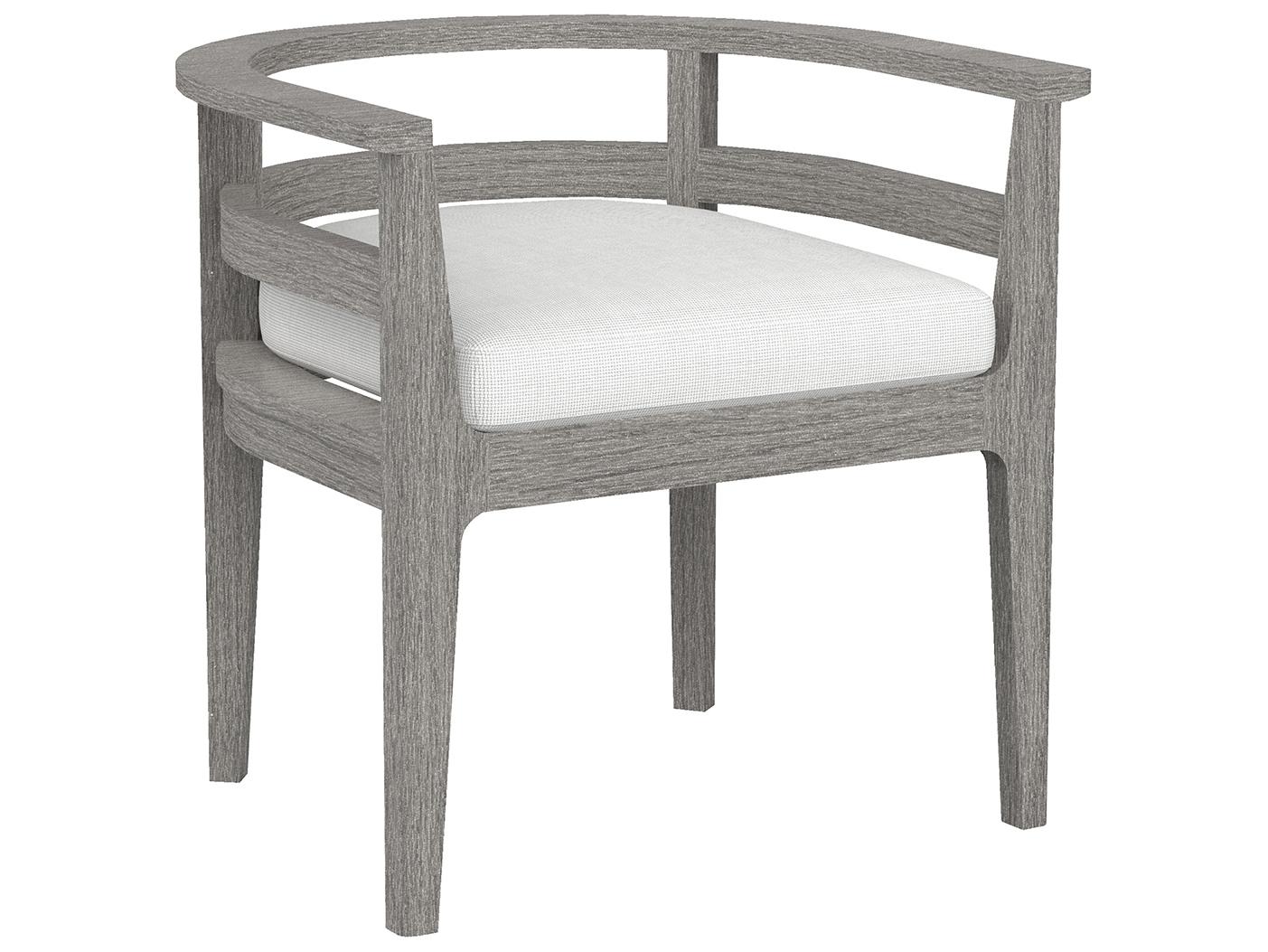 Lane Venture Avila Teak Paloma Grey Outdoor Dining Arm Chair