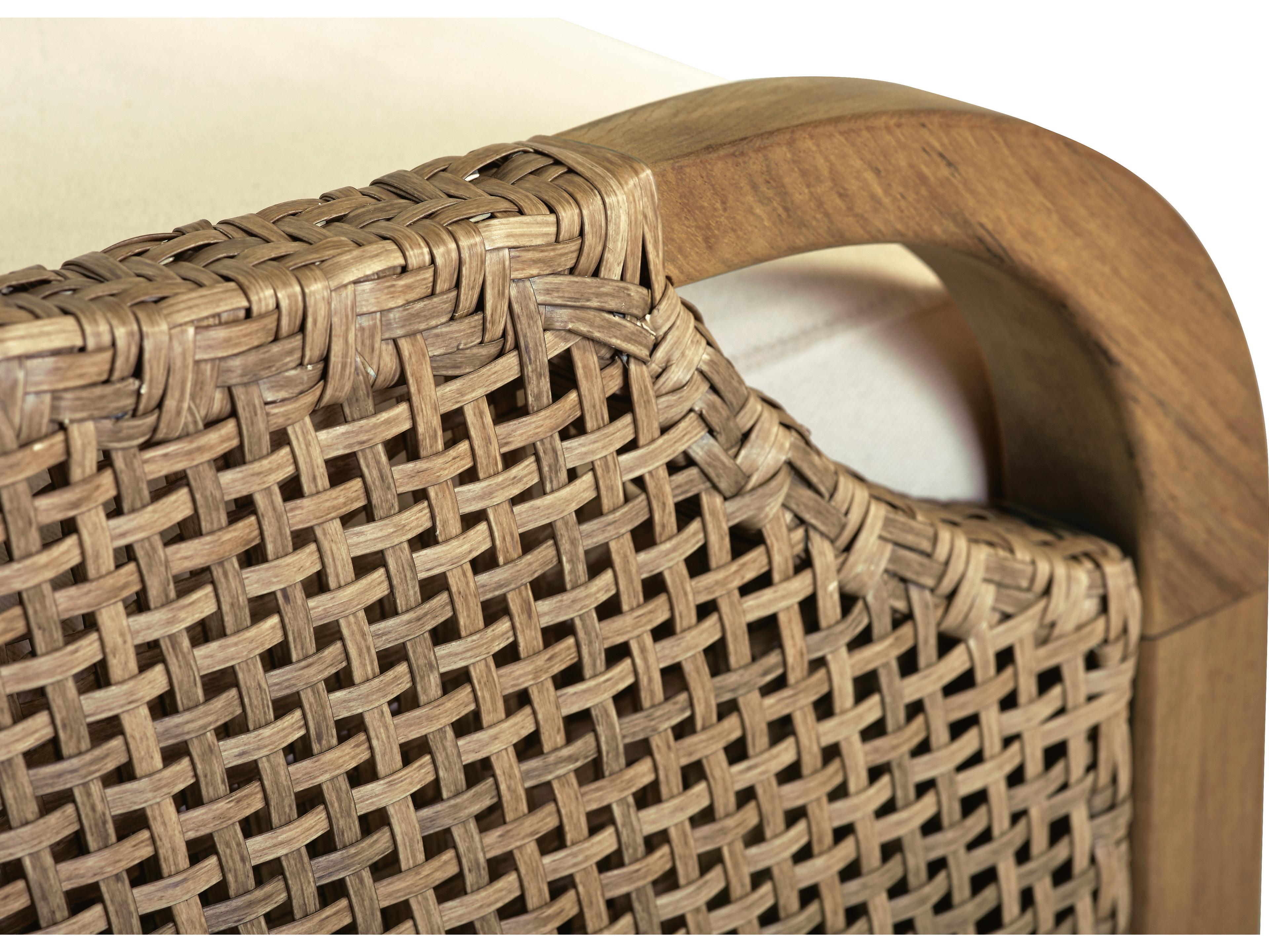 Lane Venture Edgewood Pebblestone Teak Outdoor Patio Lounge Chair