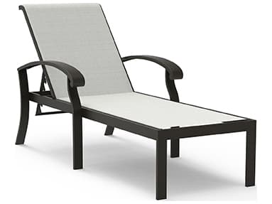 Lane Venture Smith Lake Sling Aluminum Stackable Outdoor Chaise Lounge