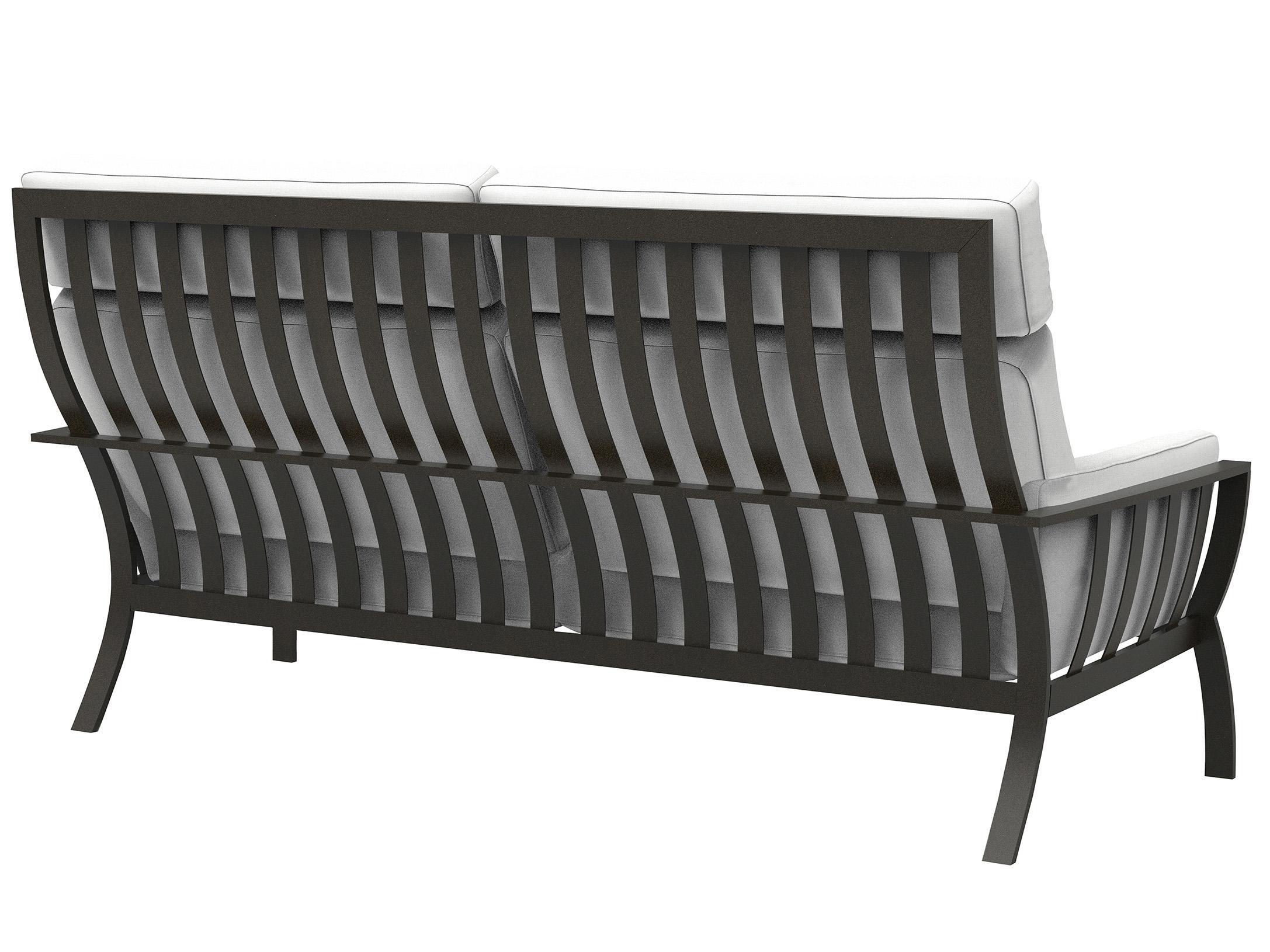 Lane Venture Smith Lake Cushion Aluminum Luxe Outdoor Patio Sofa