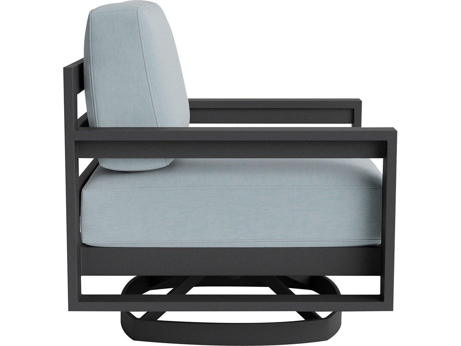 Lane Venture Bonavista Swivel Rocker Lounge Chair in Track Arm