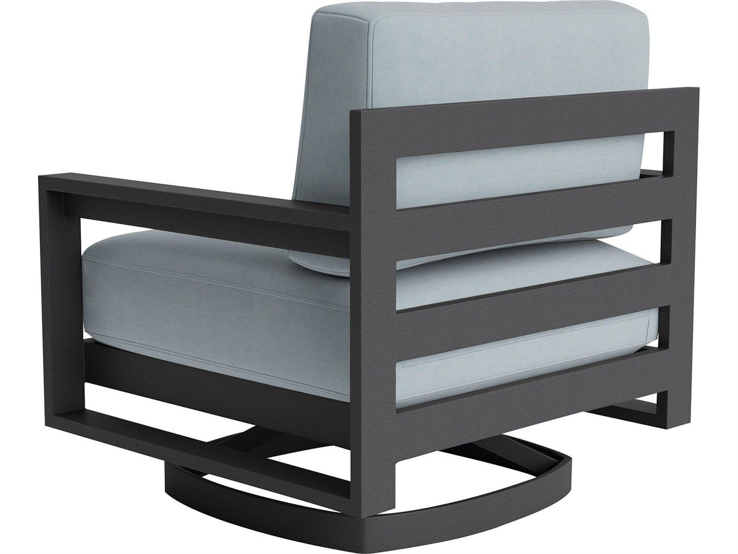 Lane Venture Bonavista Swivel Rocker Lounge Chair in Track Arm